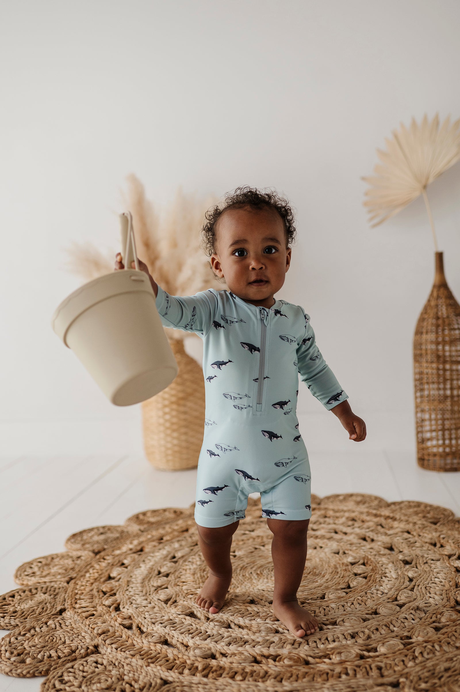 Baby One-Piece Rash Guard Swimsuit