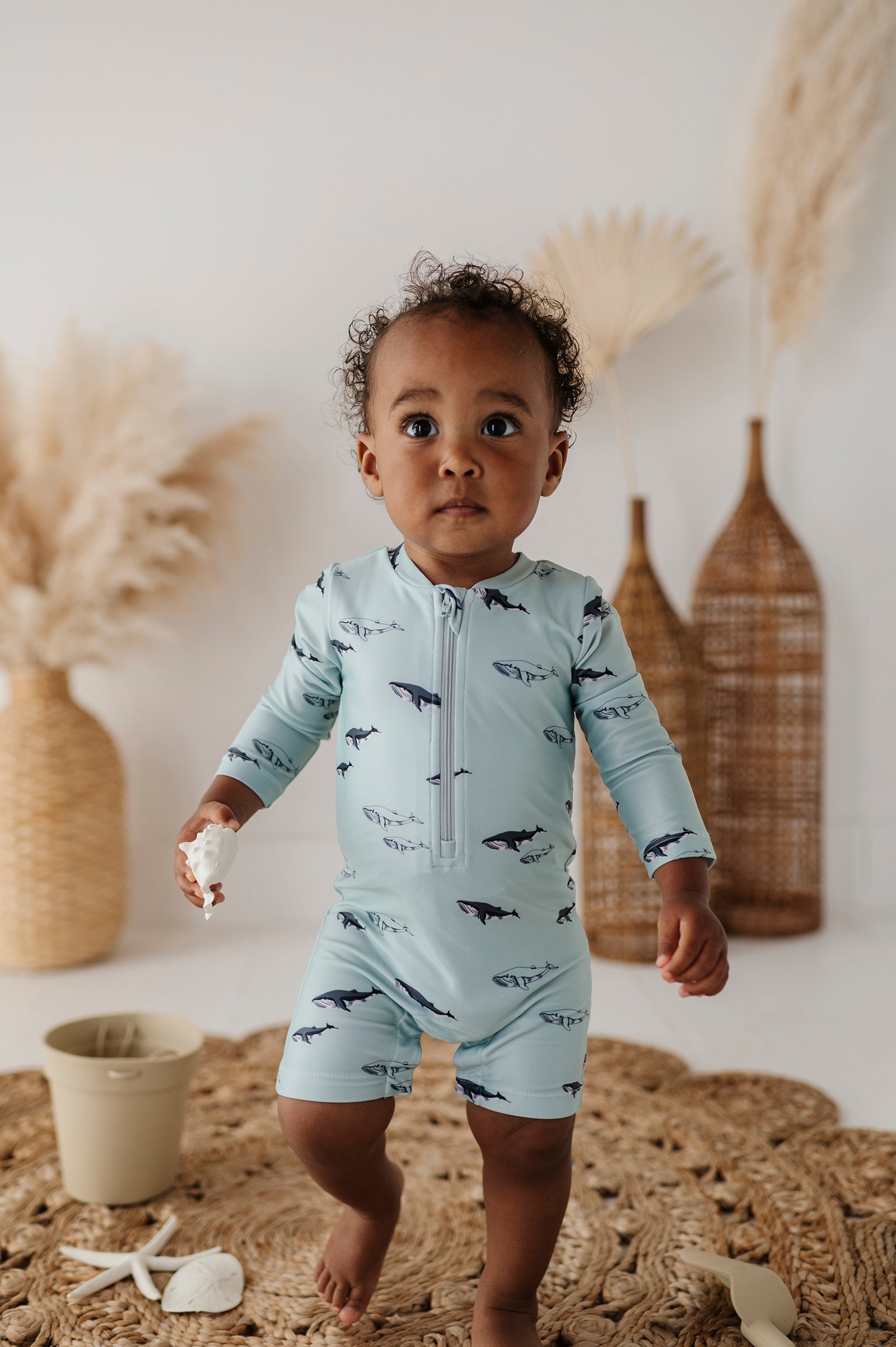 Baby One-Piece Rash Guard Swimsuit