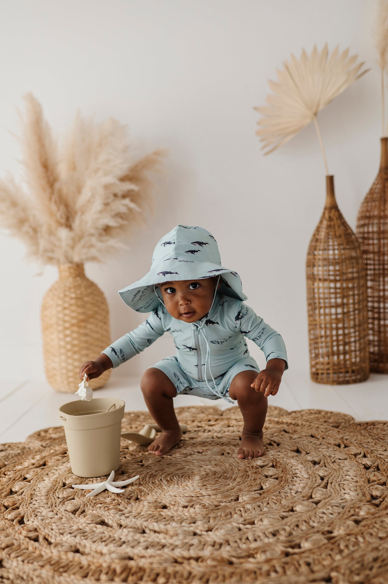 Baby One-Piece Rash Guard Swimsuit