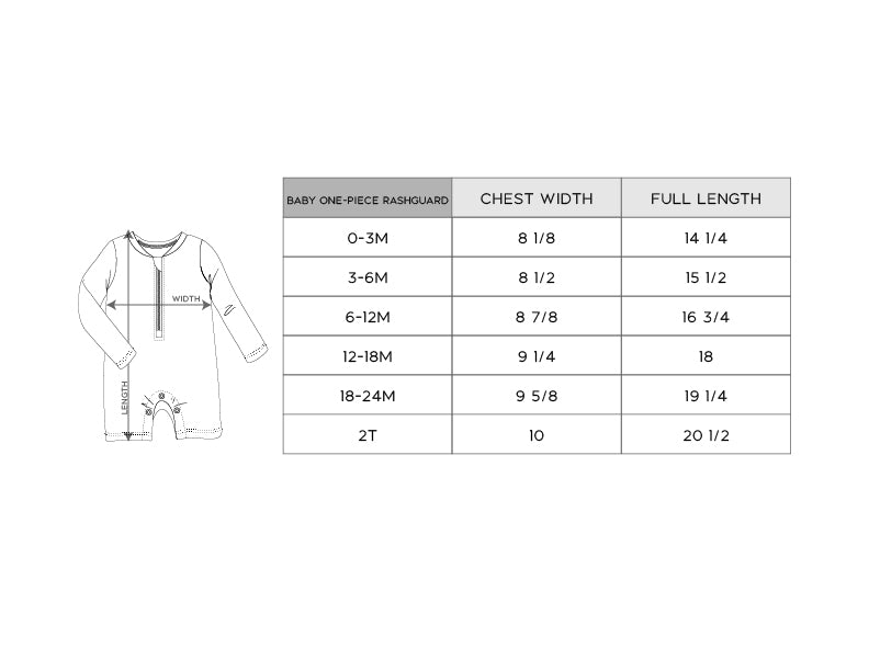 Baby One-Piece Rash Guard Swimsuit