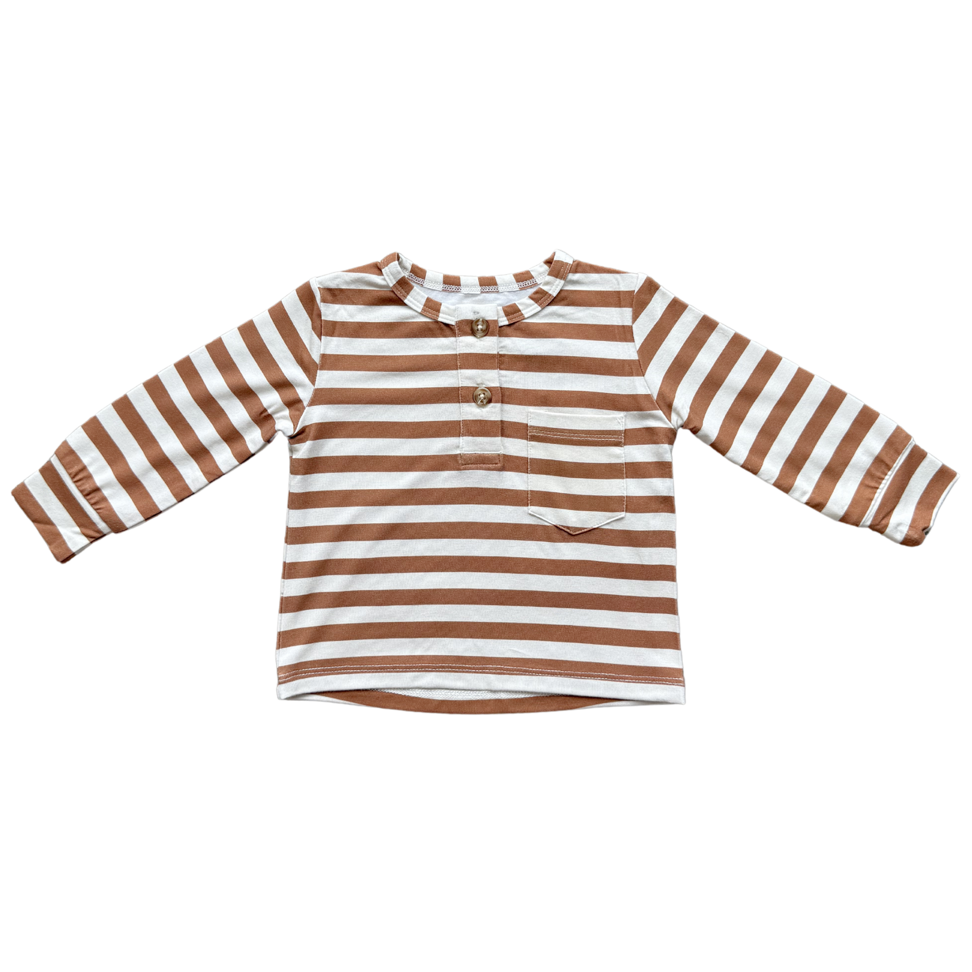 Boy's Long Sleeve Henley Shirt