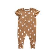 Short Sleeve Henley Romper
