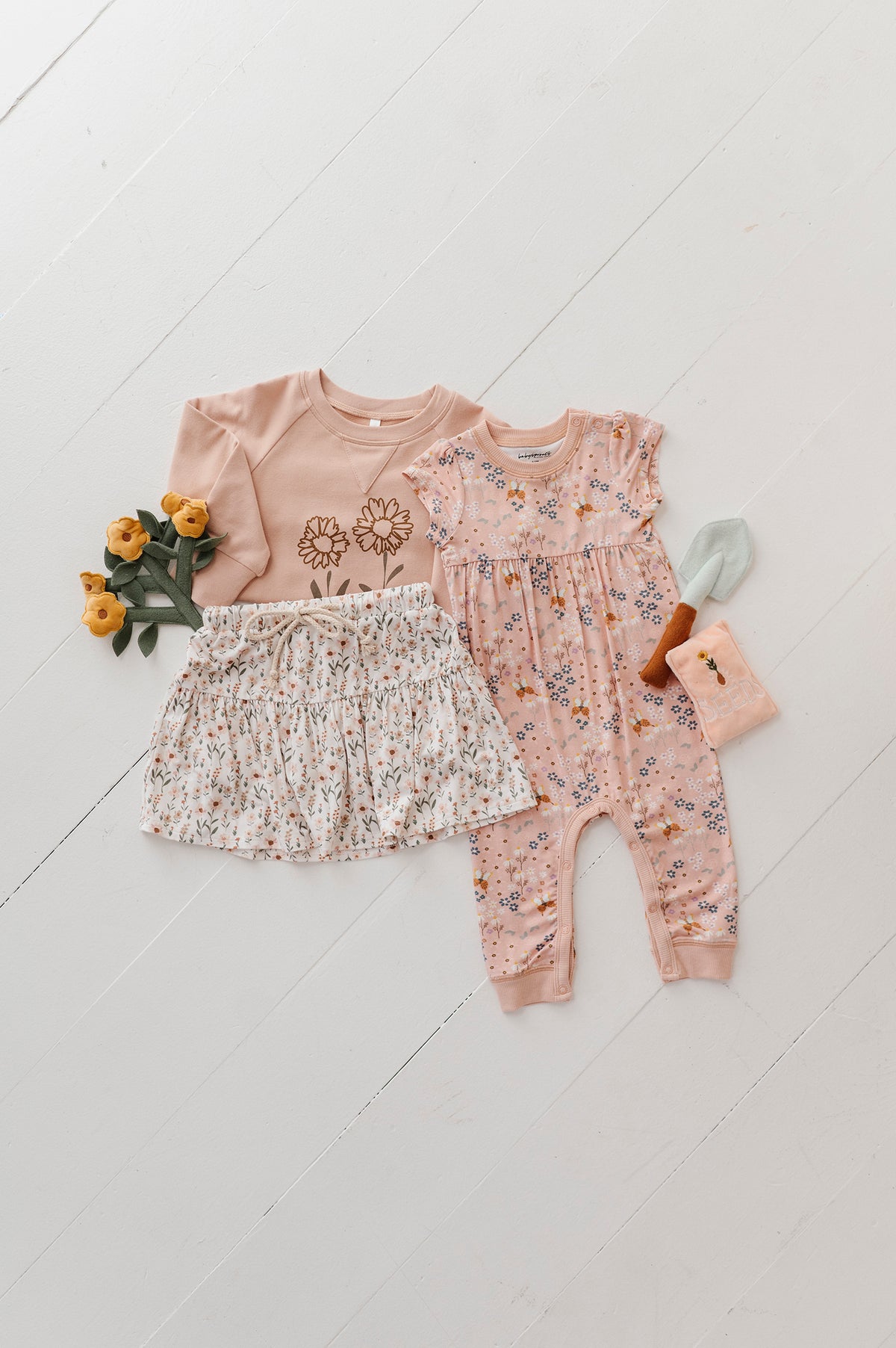 Girl's Short Sleeve Pant Romper