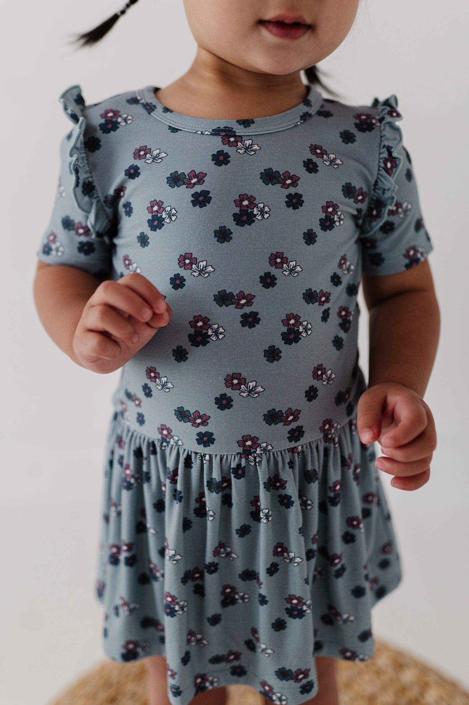 Girl's Short Sleeve Bodysuit Dress Set