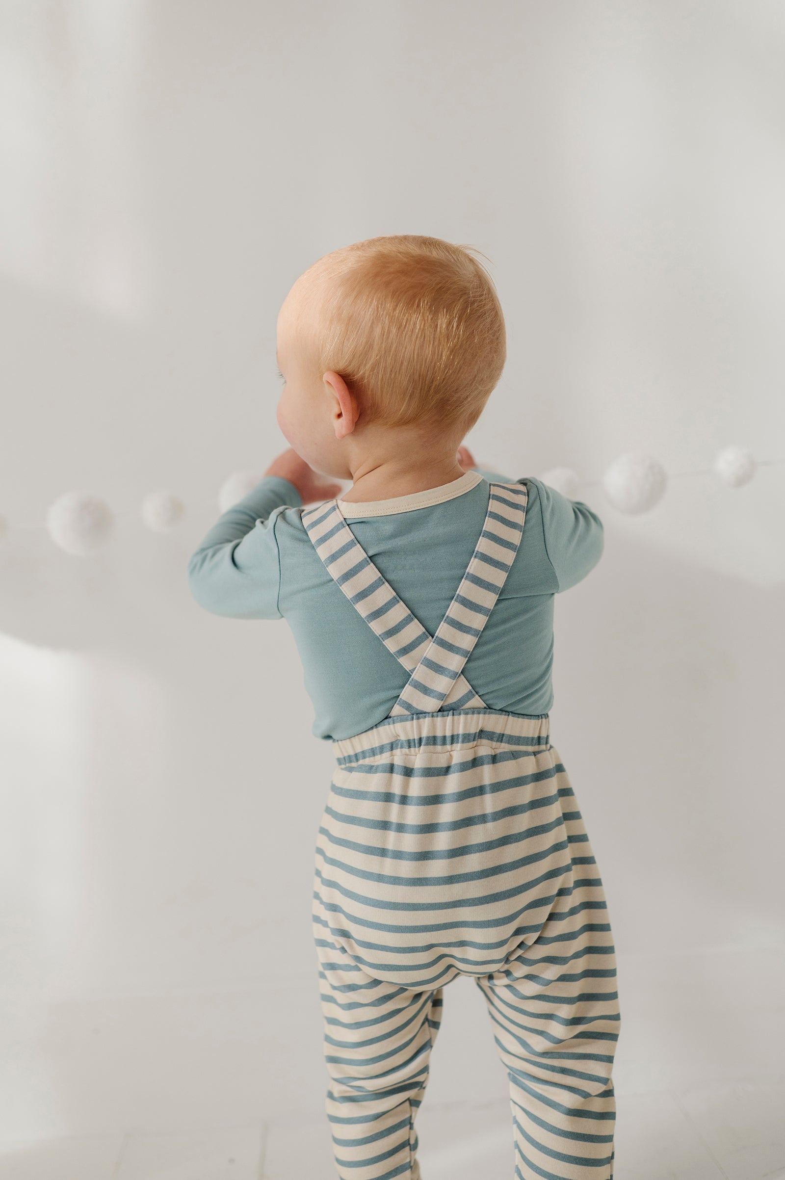 Henley Bodysuit & Suspenders Set