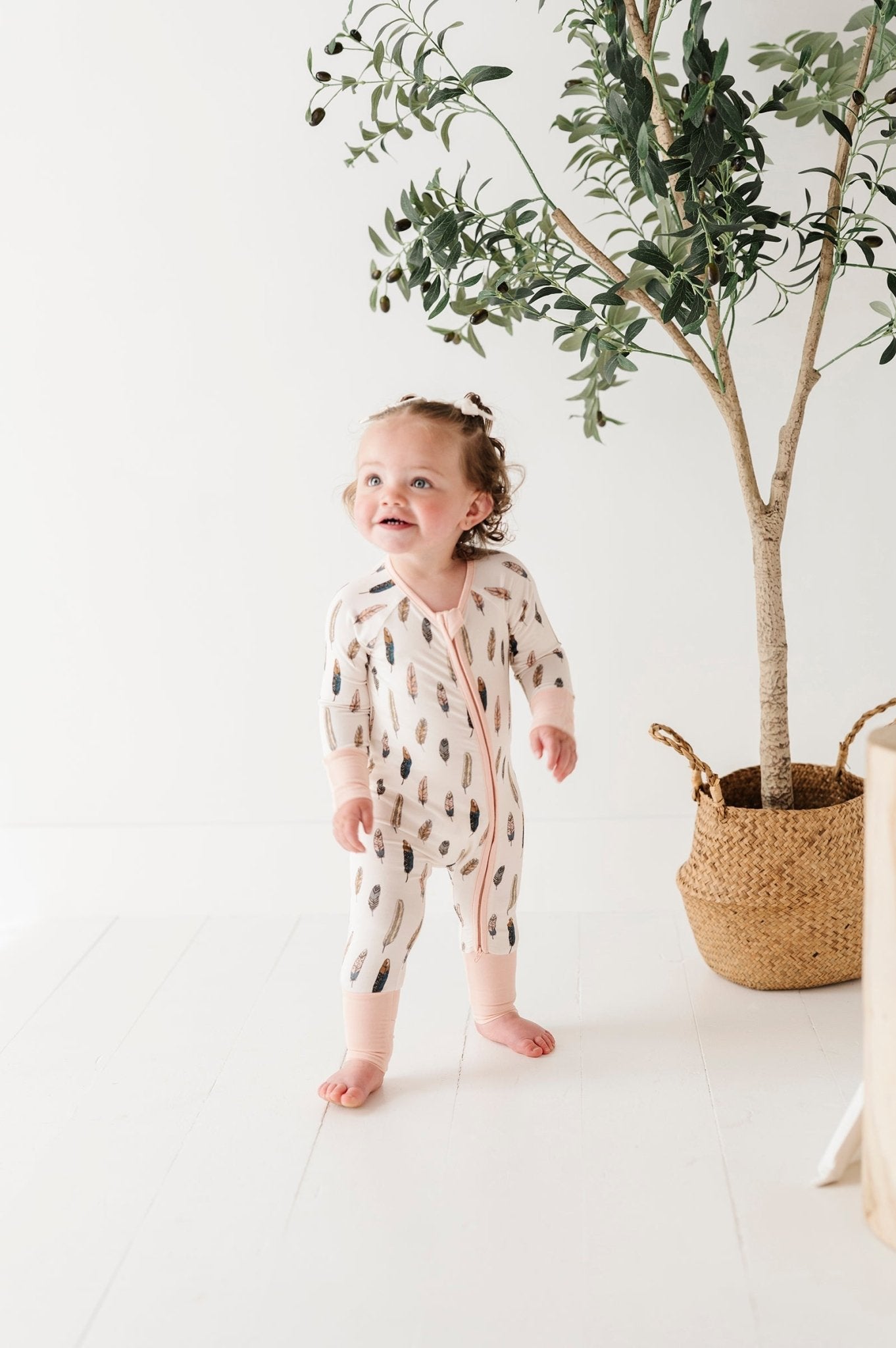 Long Sleeve Zip Romper - babysprouts clothing company