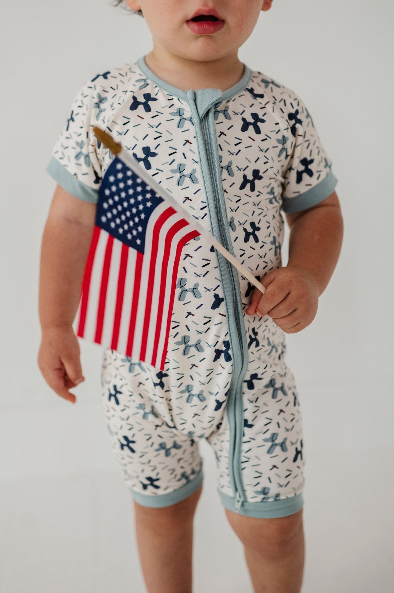 Summer Zip Romper - babysprouts clothing company