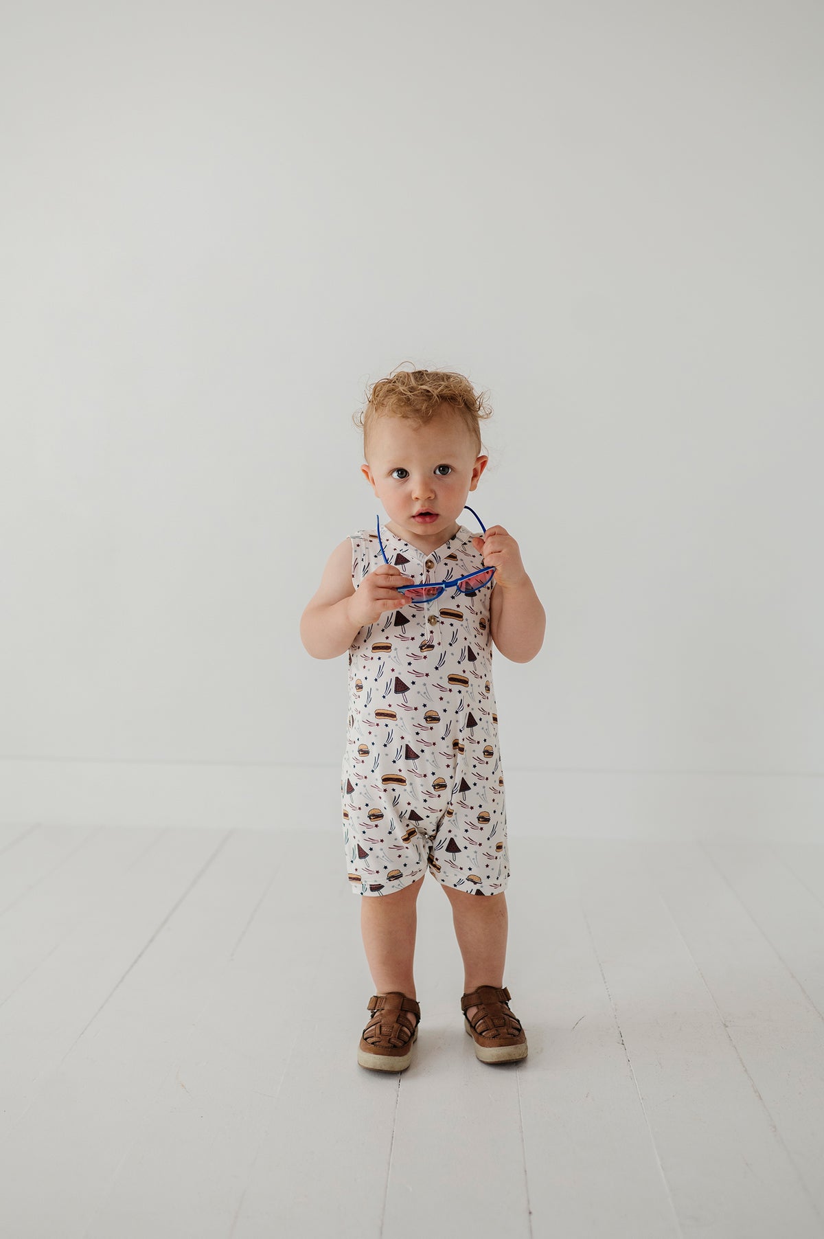 Boy's Sleeveless Romper