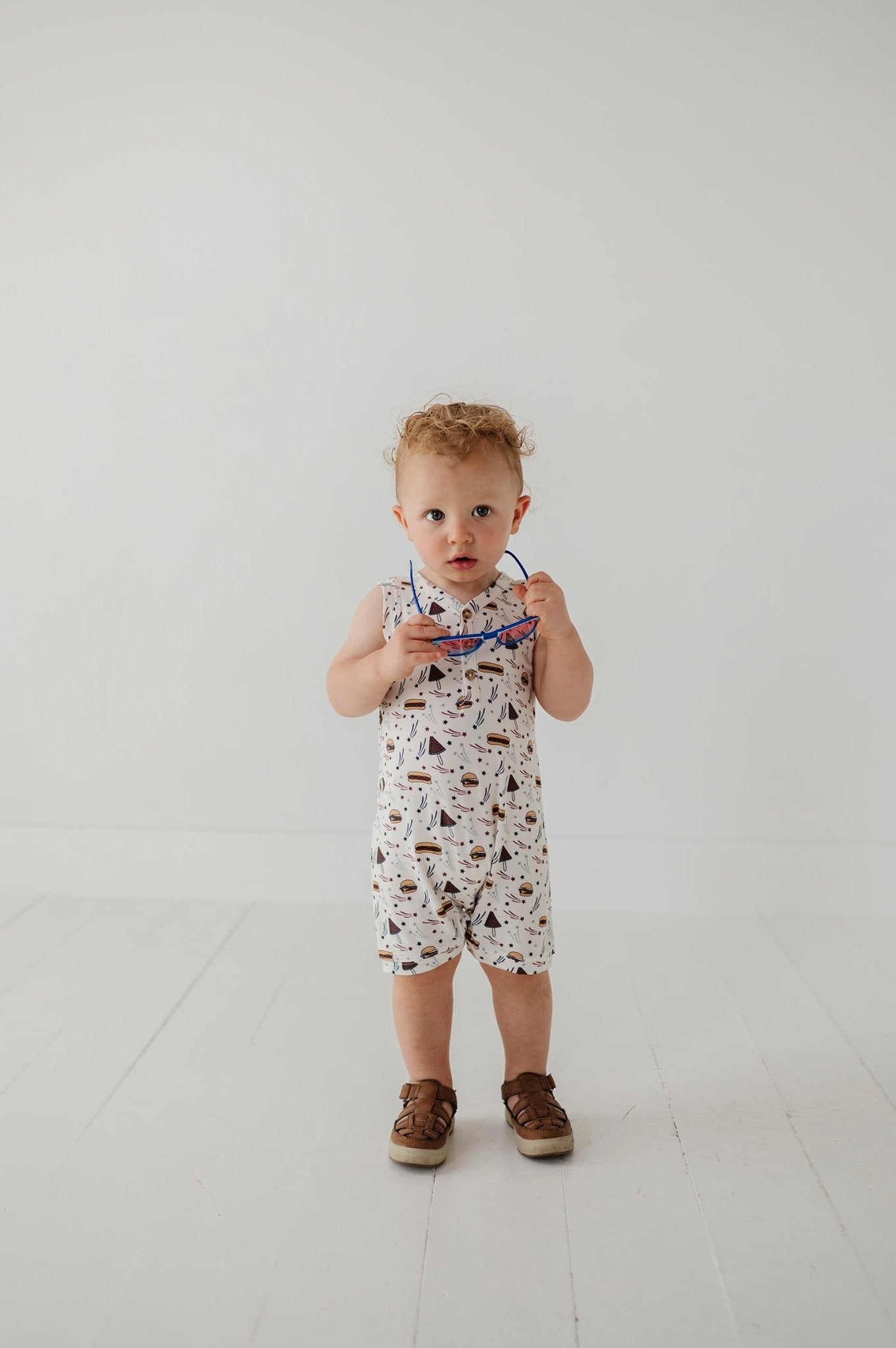 Boy's Sleeveless Romper - babysprouts clothing company
