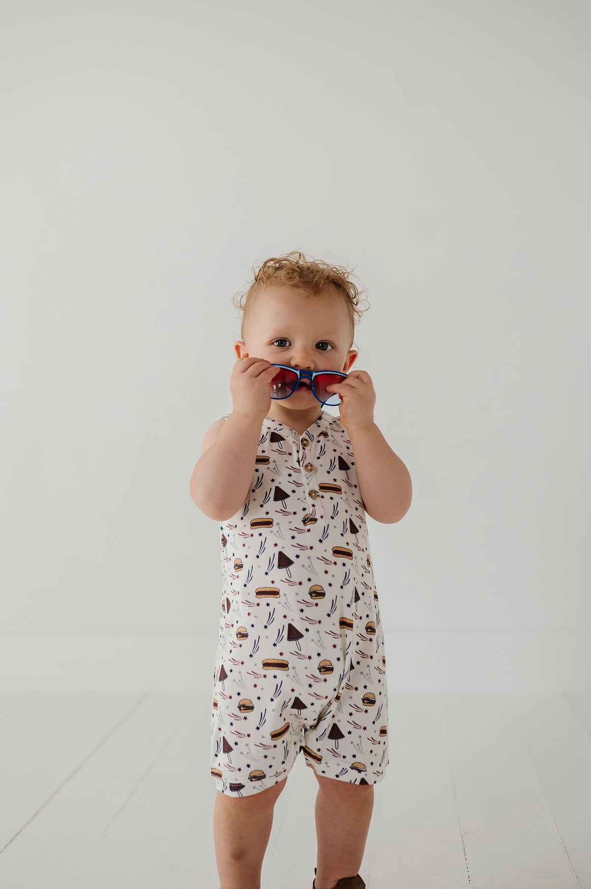 Boy's Sleeveless Romper