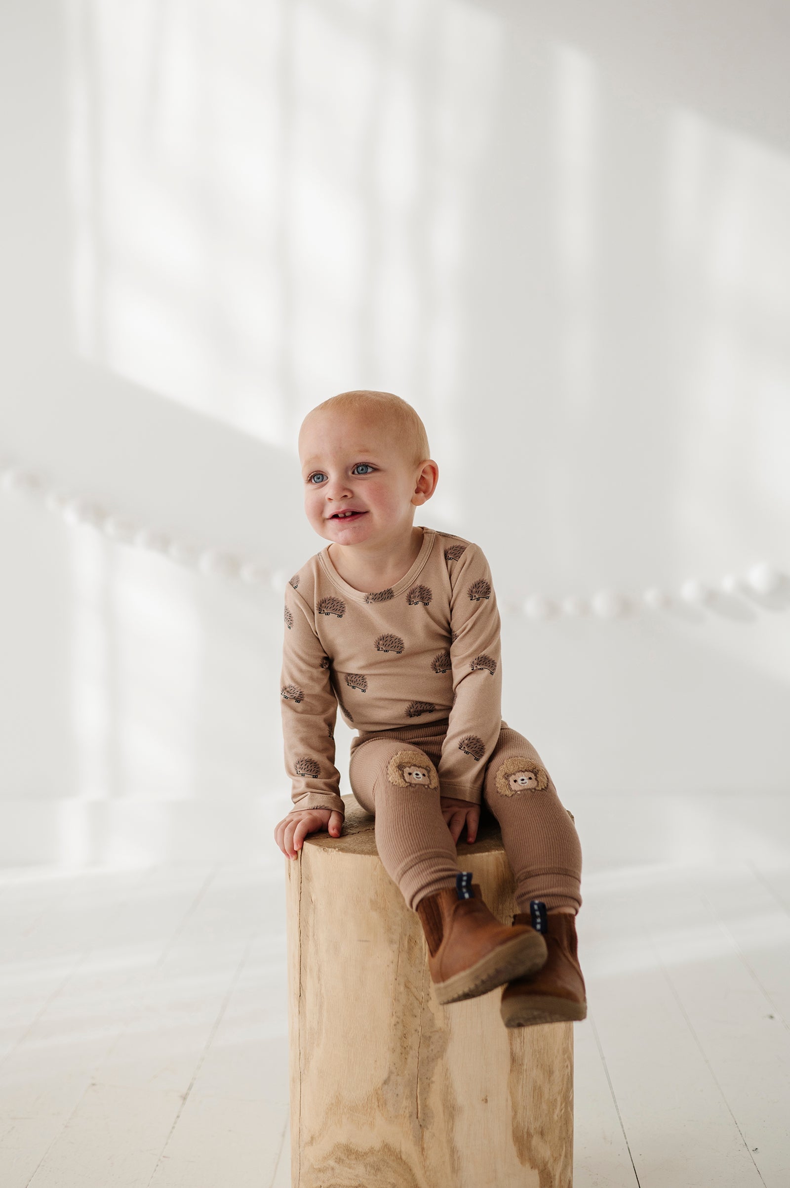 Patch Ribbed Leggings