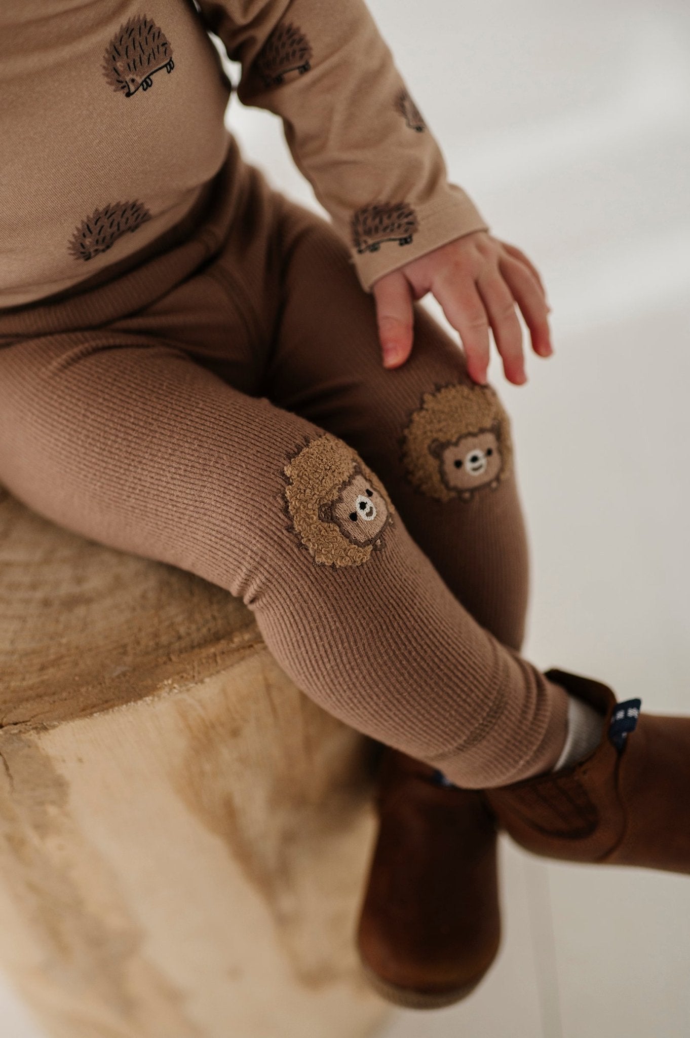 Patch Ribbed Leggings - babysprouts clothing company