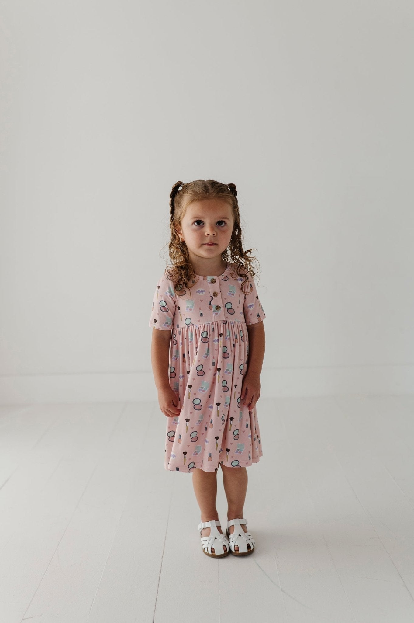 Short Sleeve Henley Dress - babysprouts clothing company