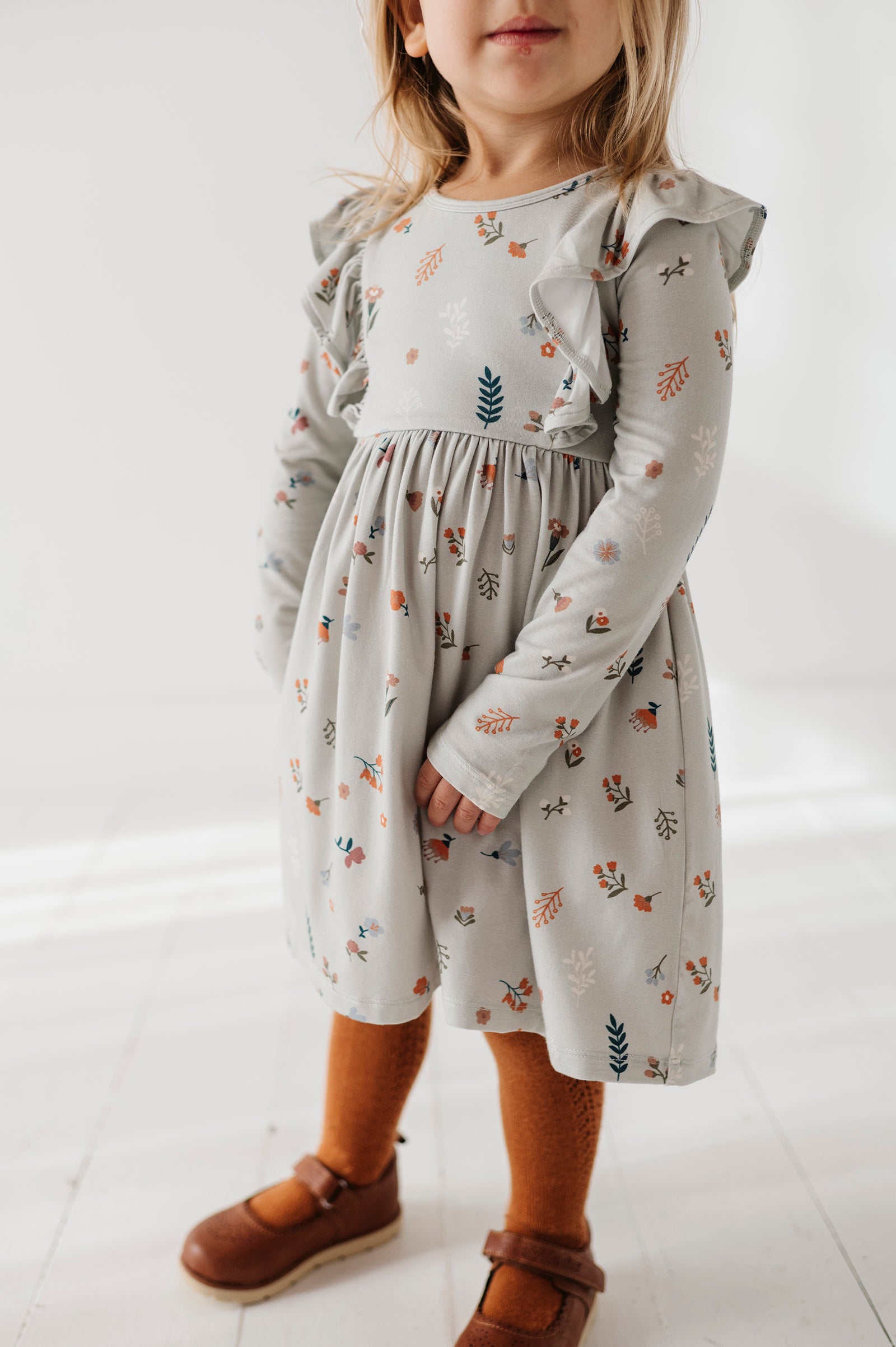 Long Sleeve Ruffle Dress