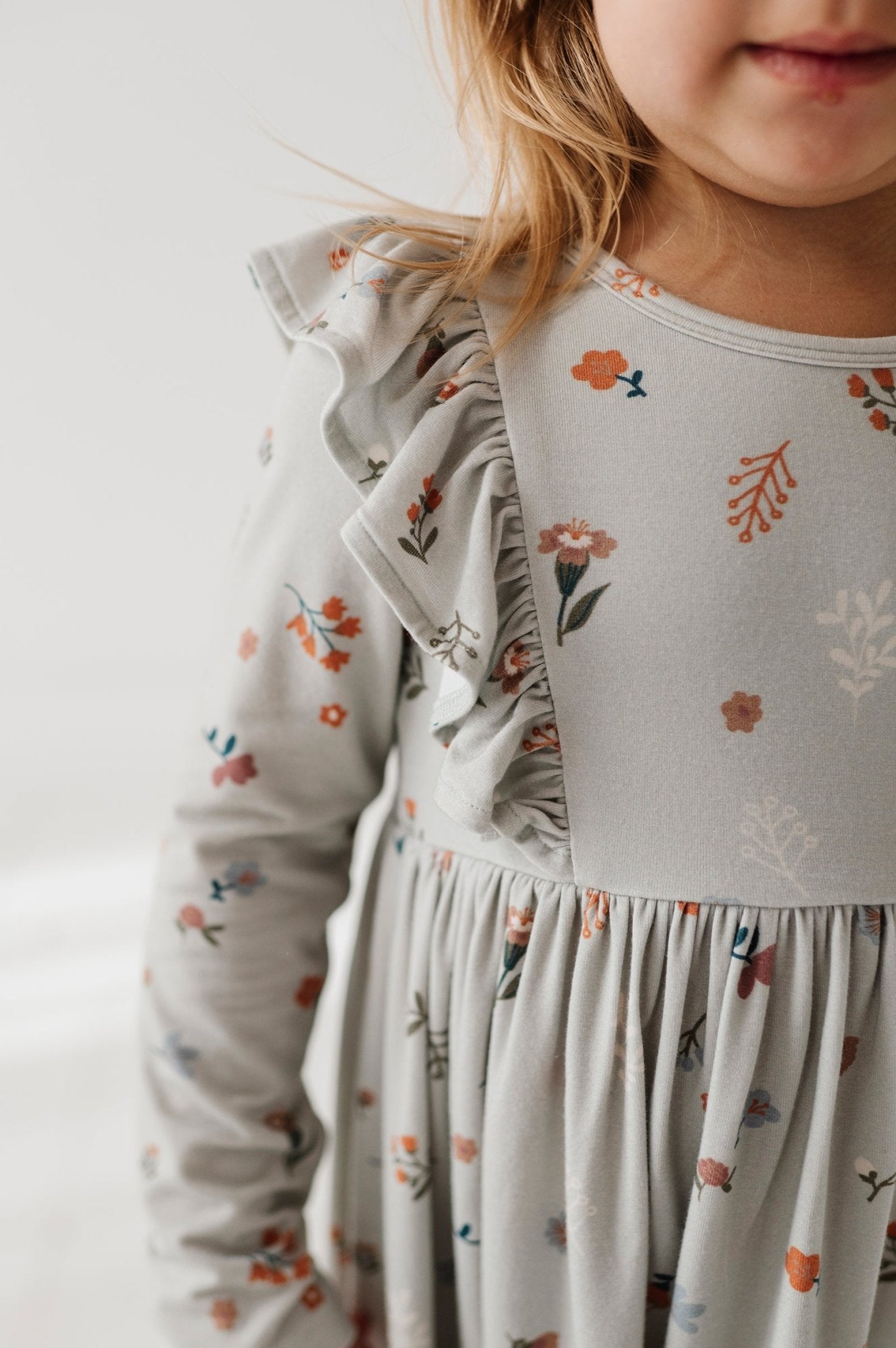 Long Sleeve Ruffle Dress - babysprouts clothing company