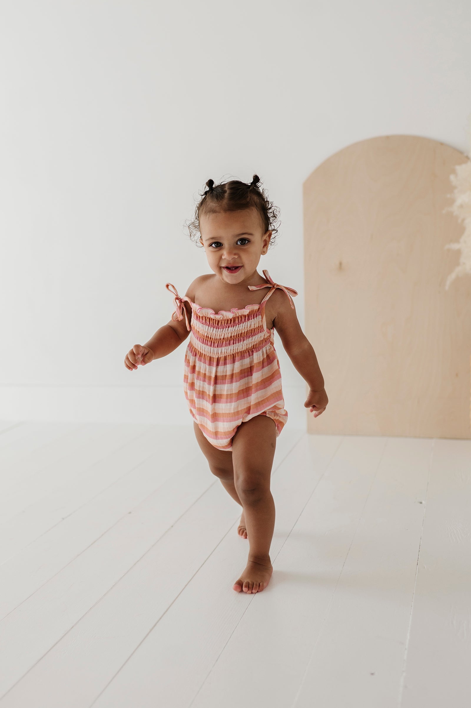 Tie-Smocked Bodysuit