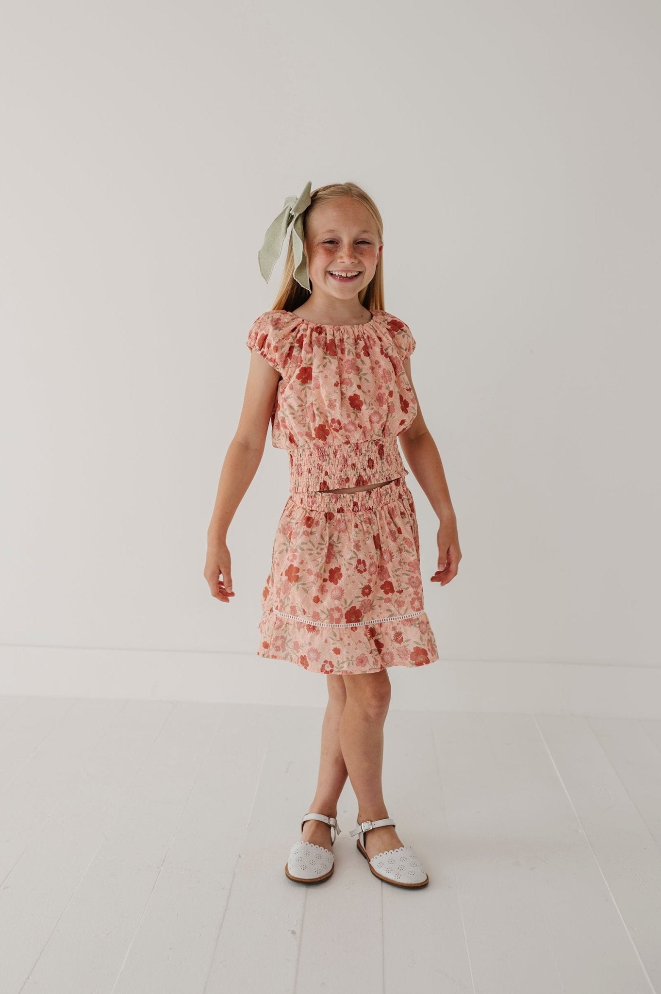 Smocked Eyelet Skirt - babysprouts clothing company