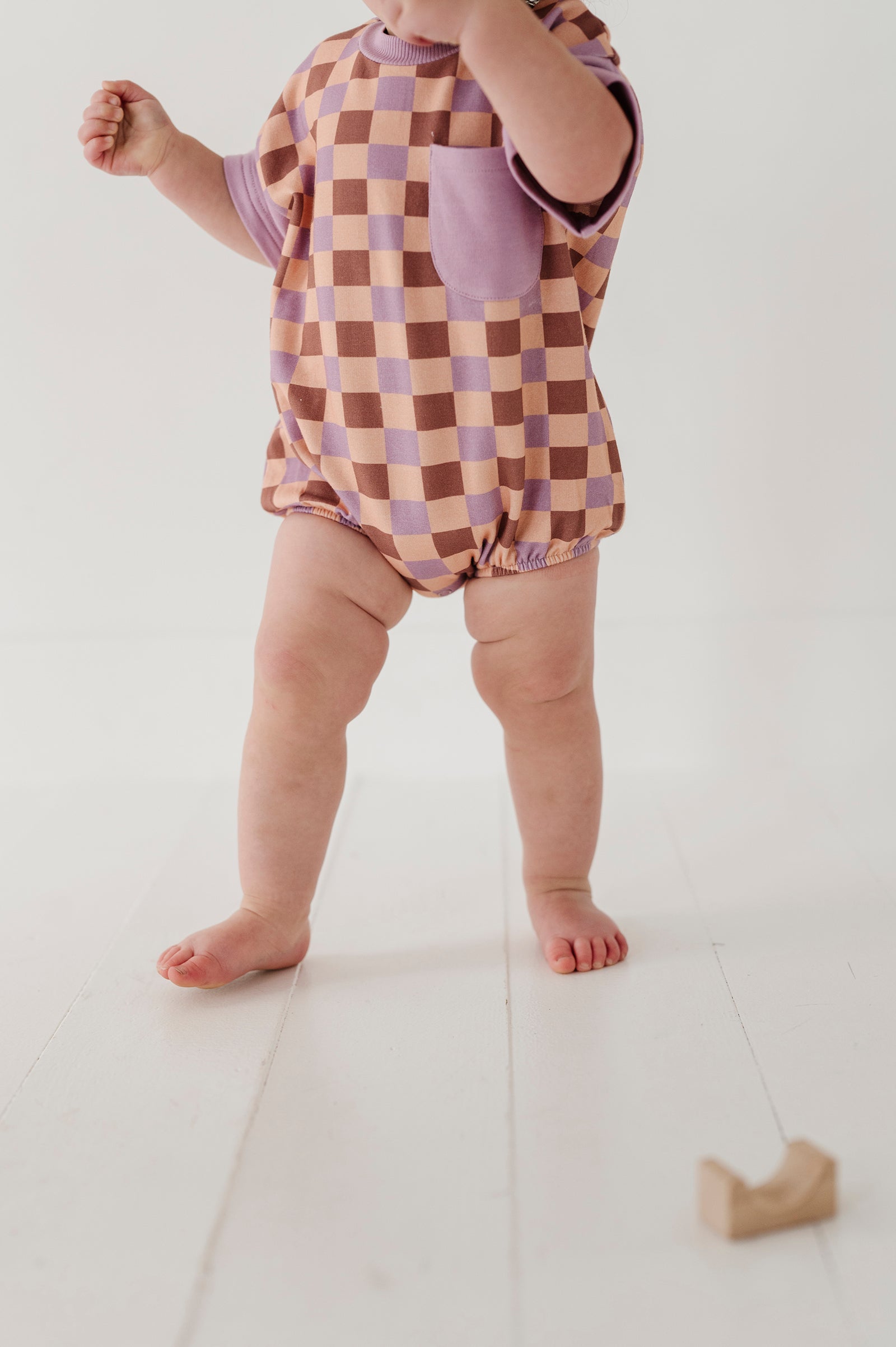 Short Sleeve Colorblock Romper