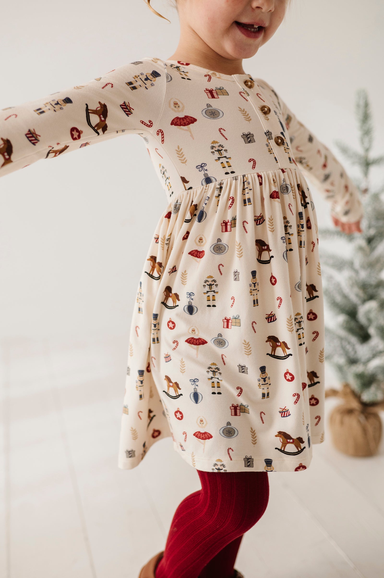 Long Sleeve Henley Dress