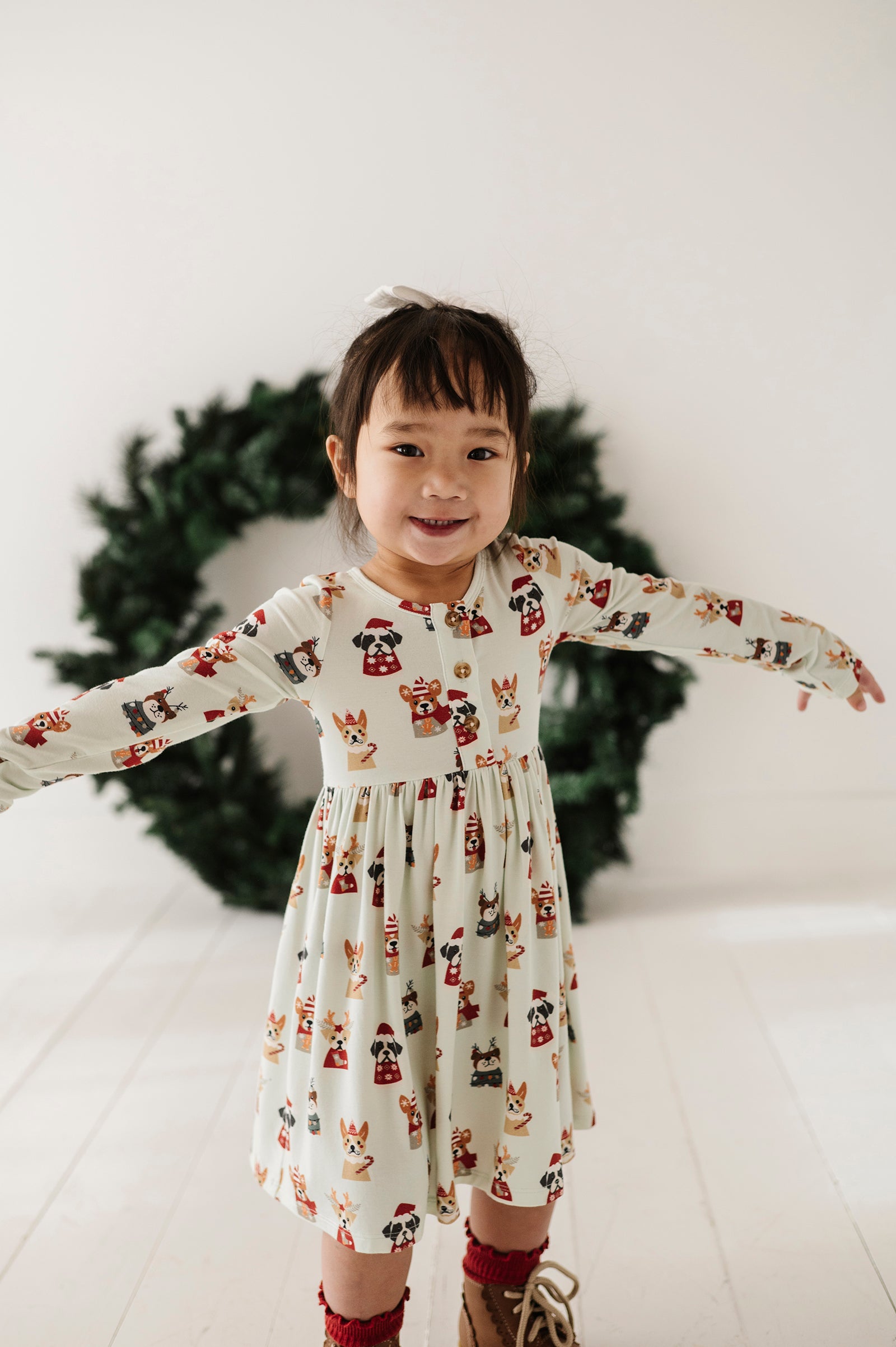 Long Sleeve Henley Dress