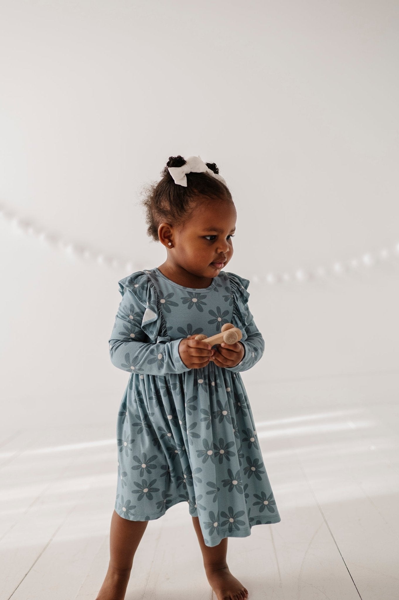 Long Sleeve Ruffle Dress - babysprouts clothing company