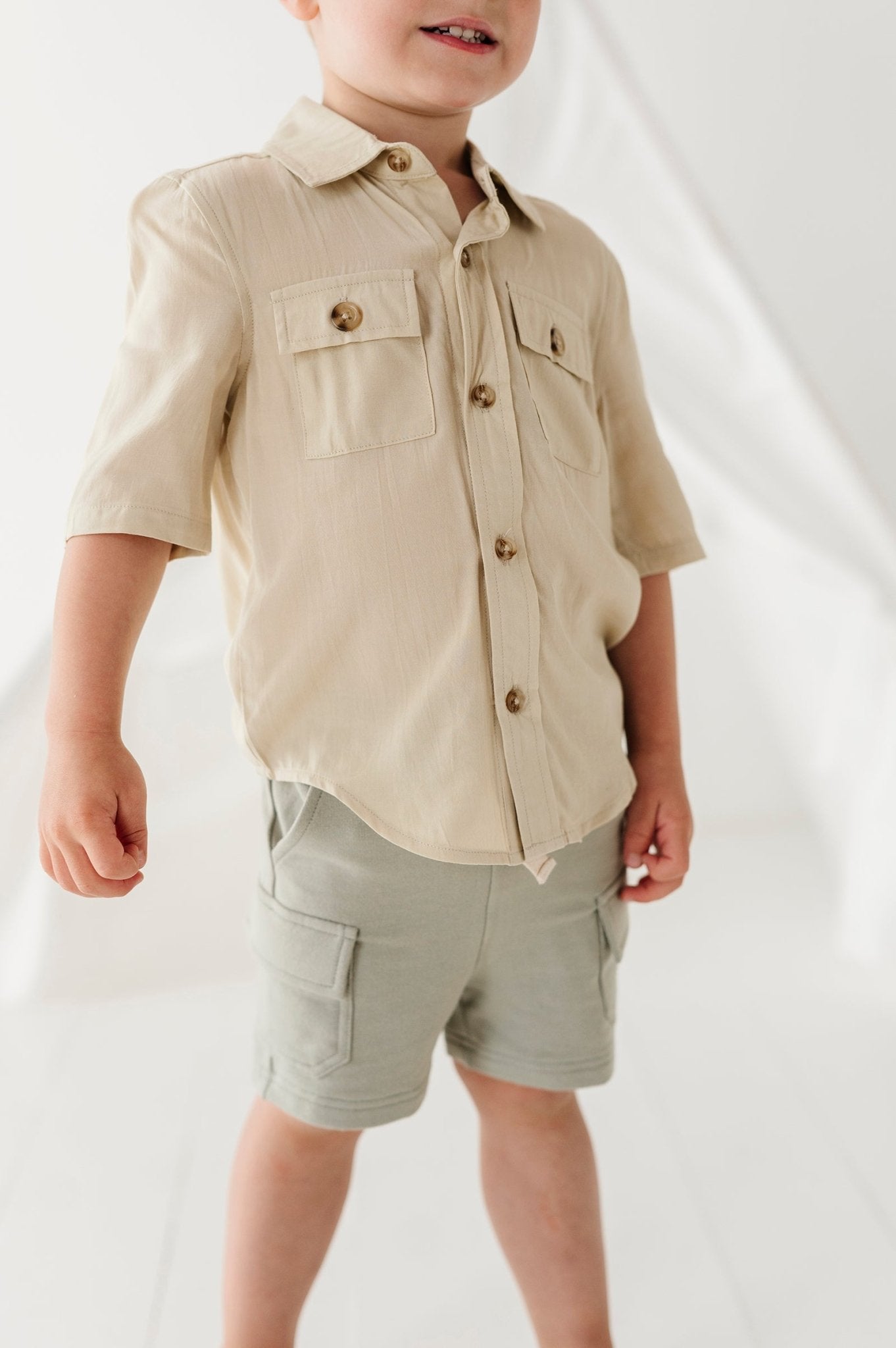 Boy's Cargo Shorts - babysprouts clothing company