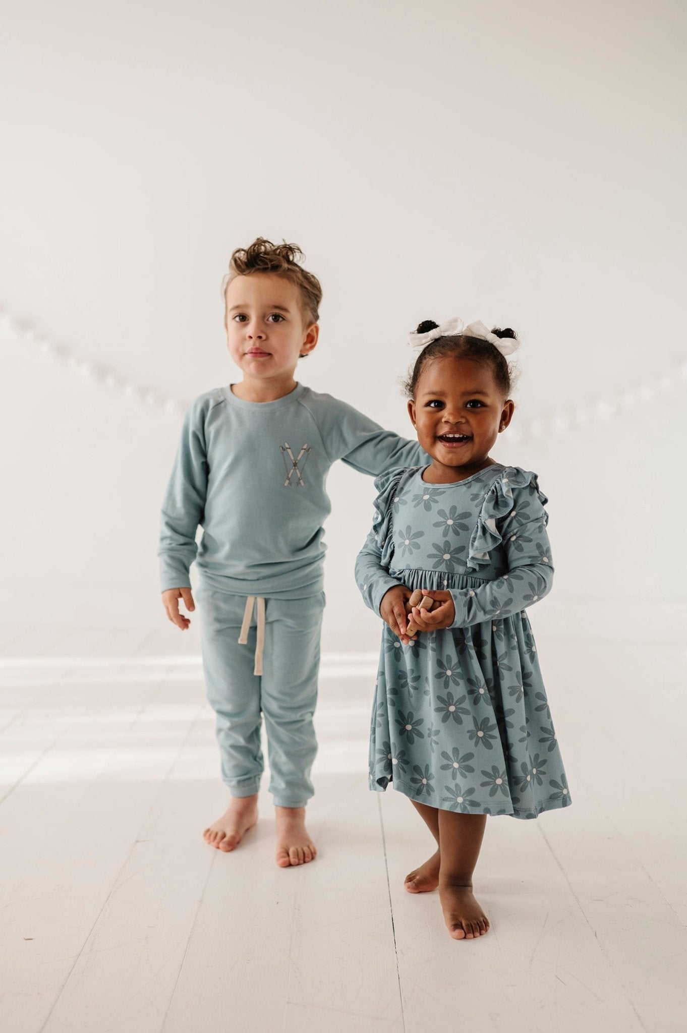 Long Sleeve Ruffle Dress - babysprouts clothing company