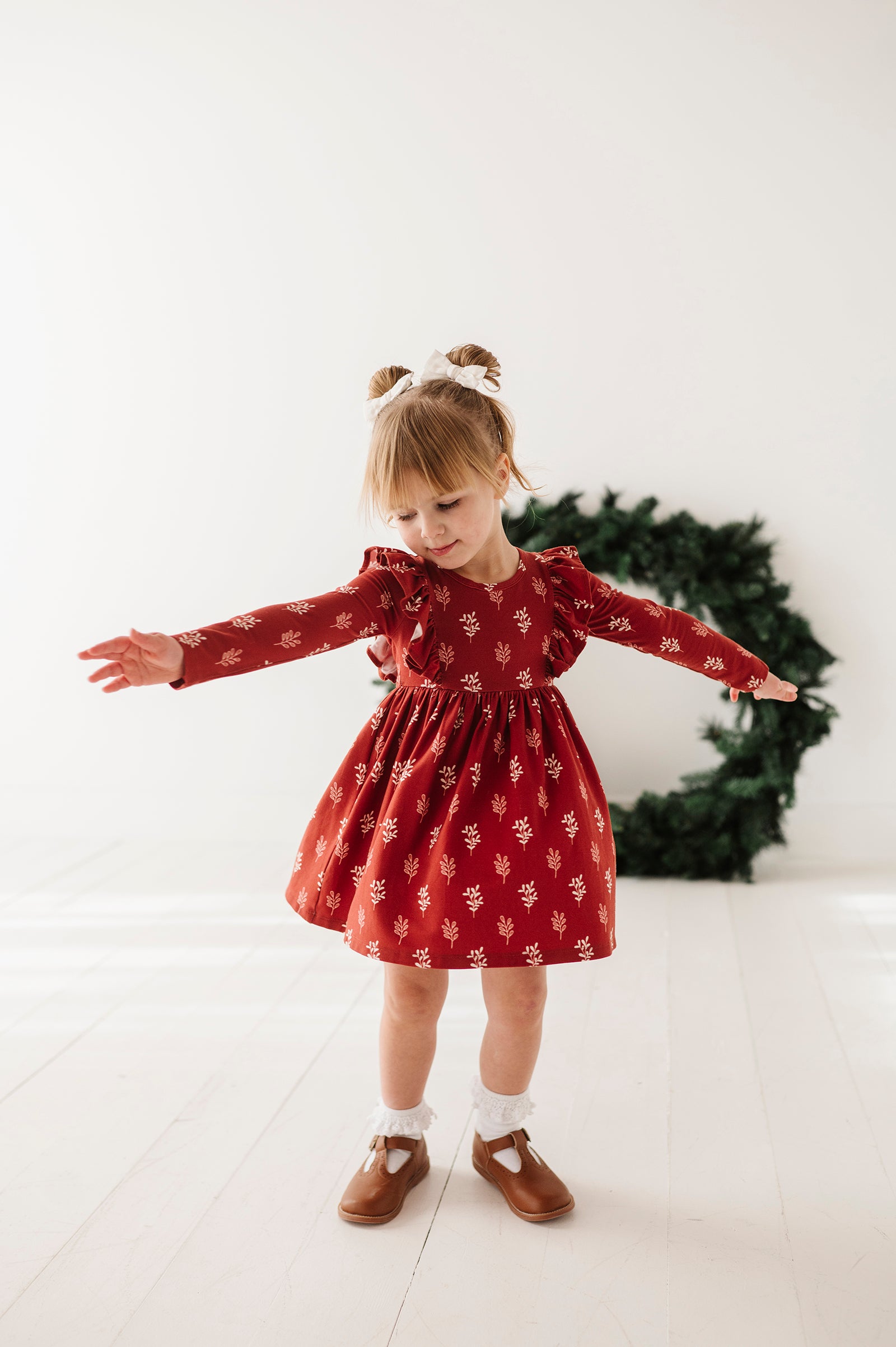 Long Sleeve Ruffle Dress