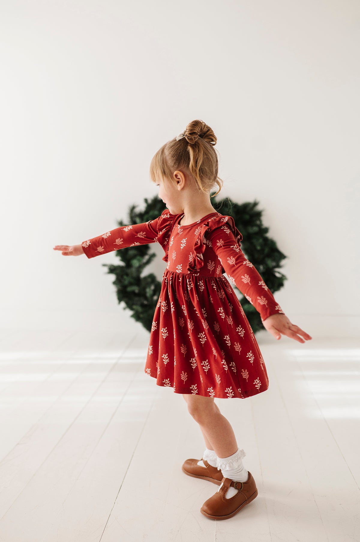Long Sleeve Ruffle Dress