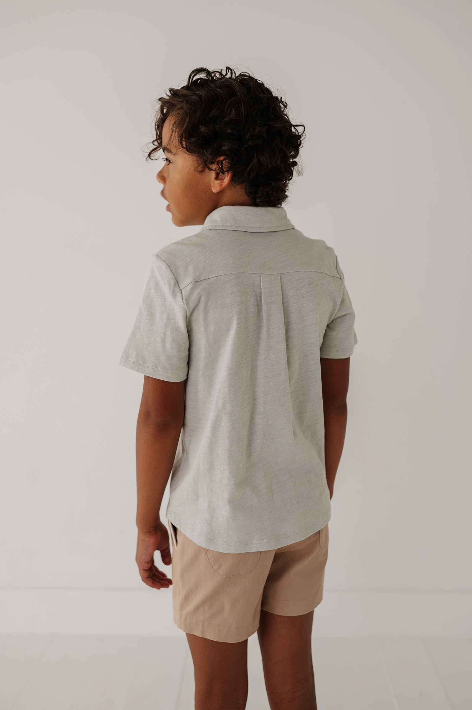 Boy's Collar Button Shirt