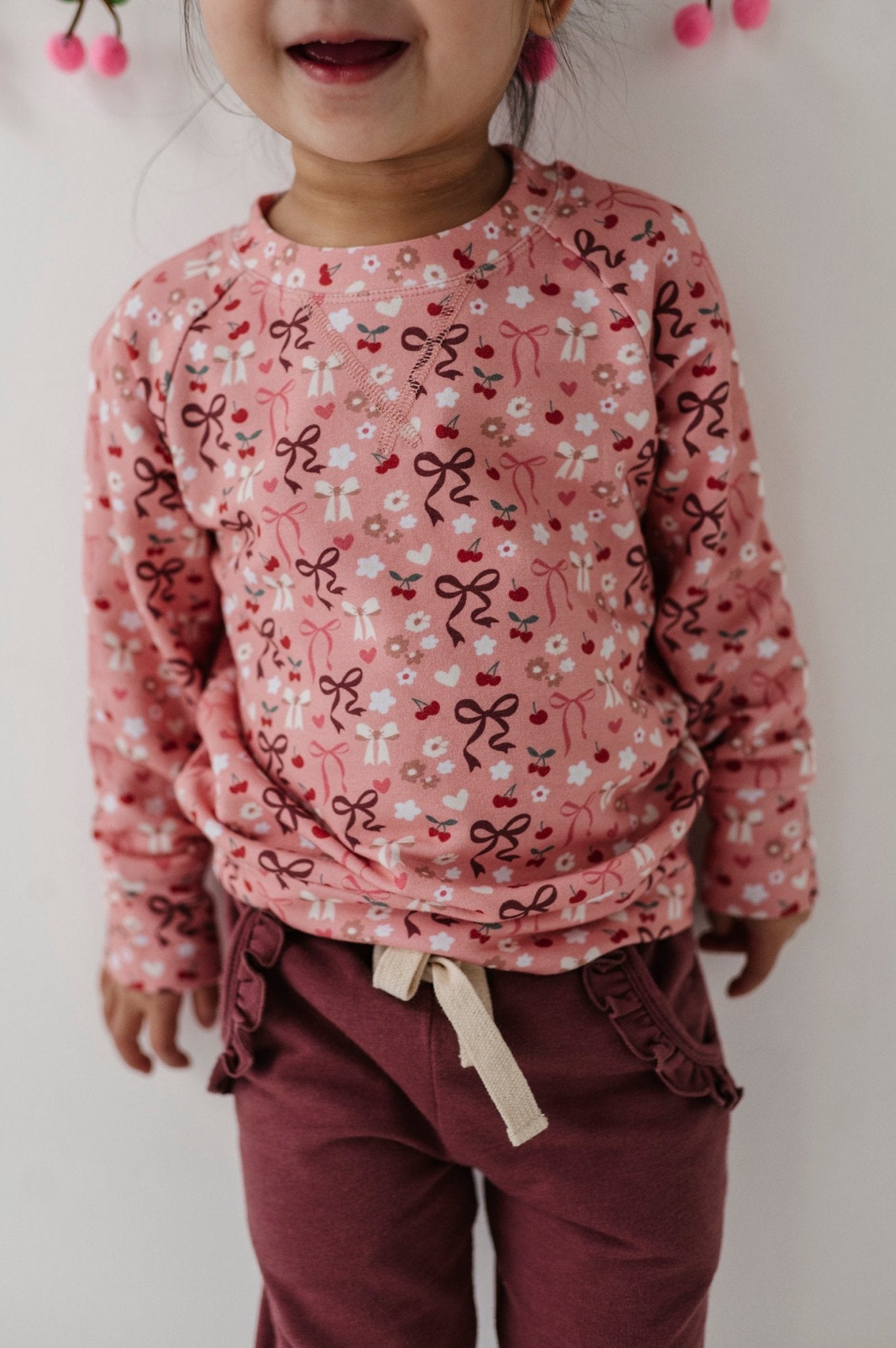 Girl's Raglan Sweatshirt - babysprouts clothing company