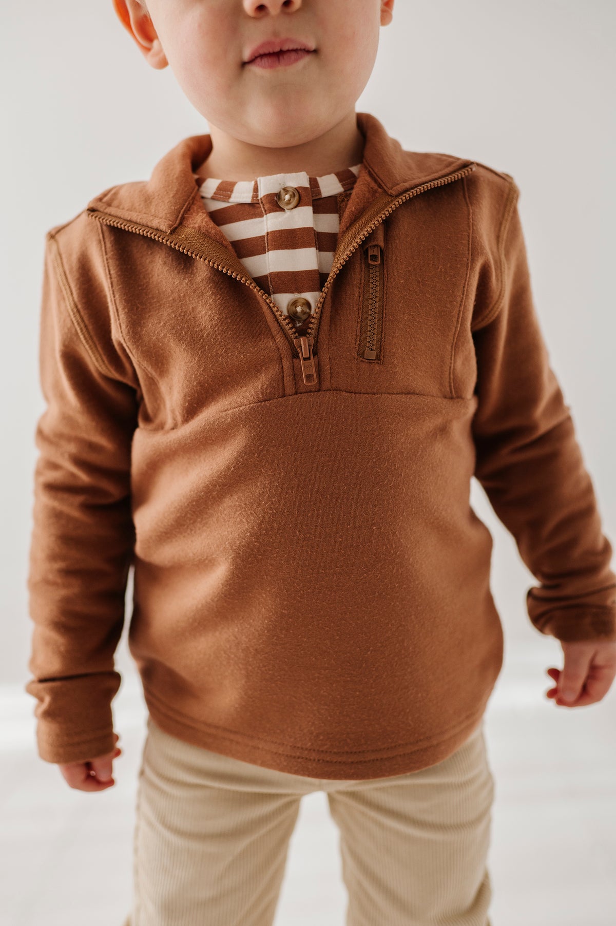 Boy's Long Sleeve Henley Shirt