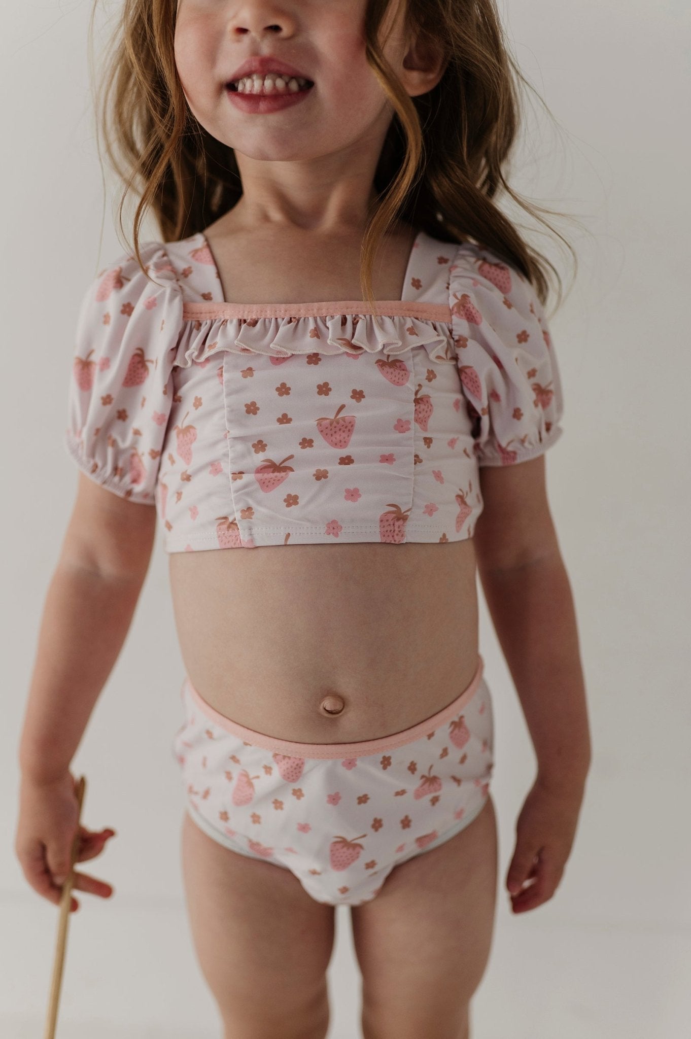 Girl's Puff Sleeve Swimsuit - babysprouts clothing company