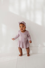 Baby Girl Long Sleeve Bodysuit Dress Set