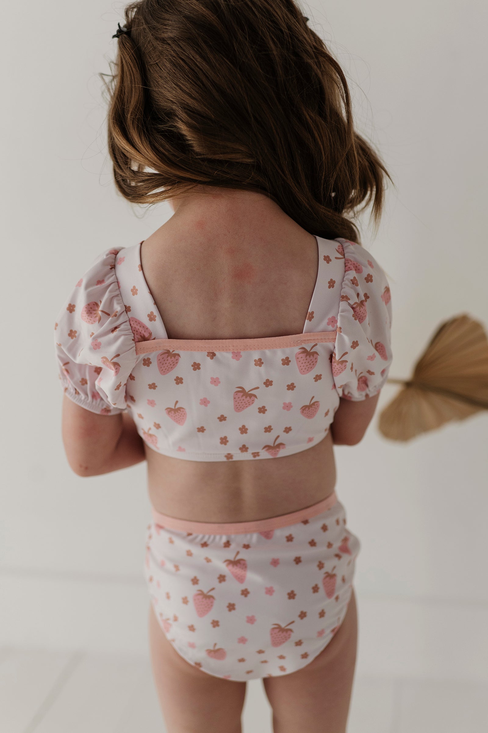 Girl's Puff Sleeve Swimsuit