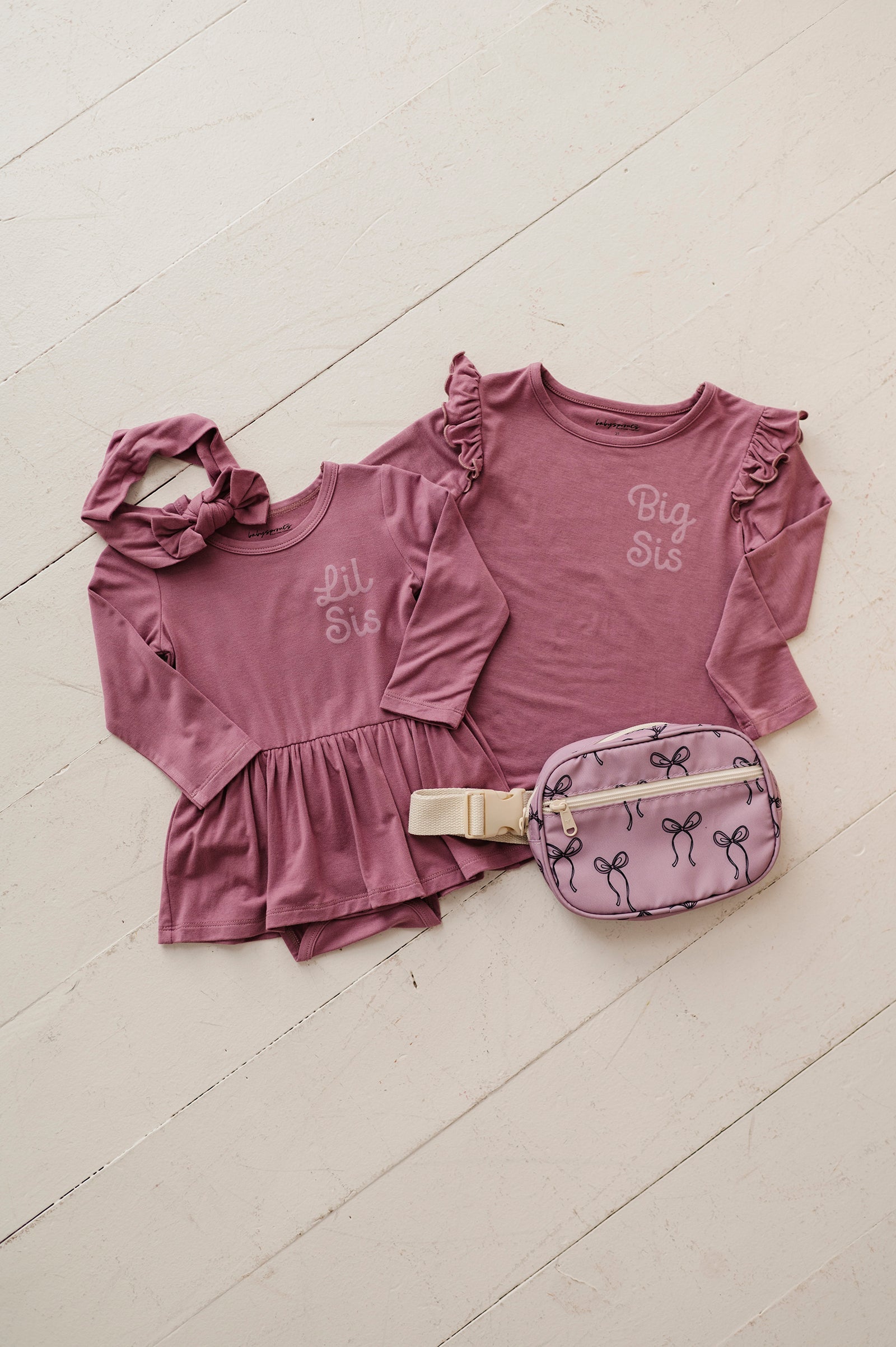 Baby Girl Long Sleeve Bodysuit Dress Set