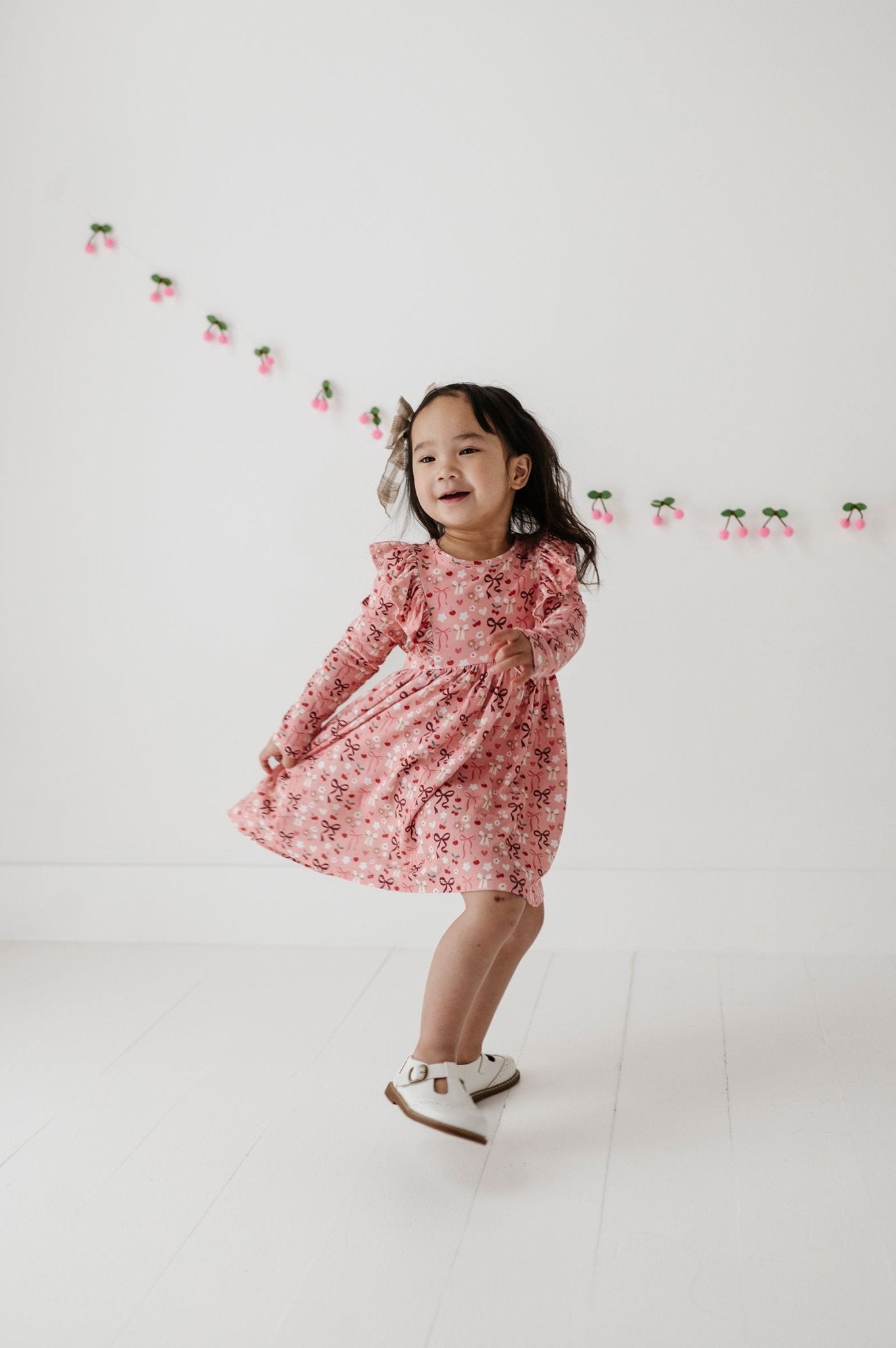 Long Sleeve Ruffle Dress - babysprouts clothing company