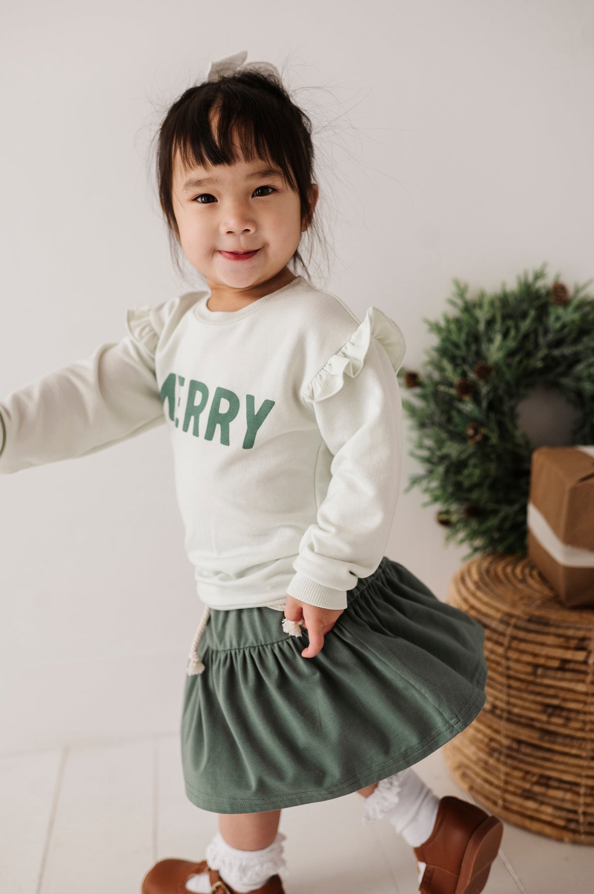 Ruffle Sweatshirt