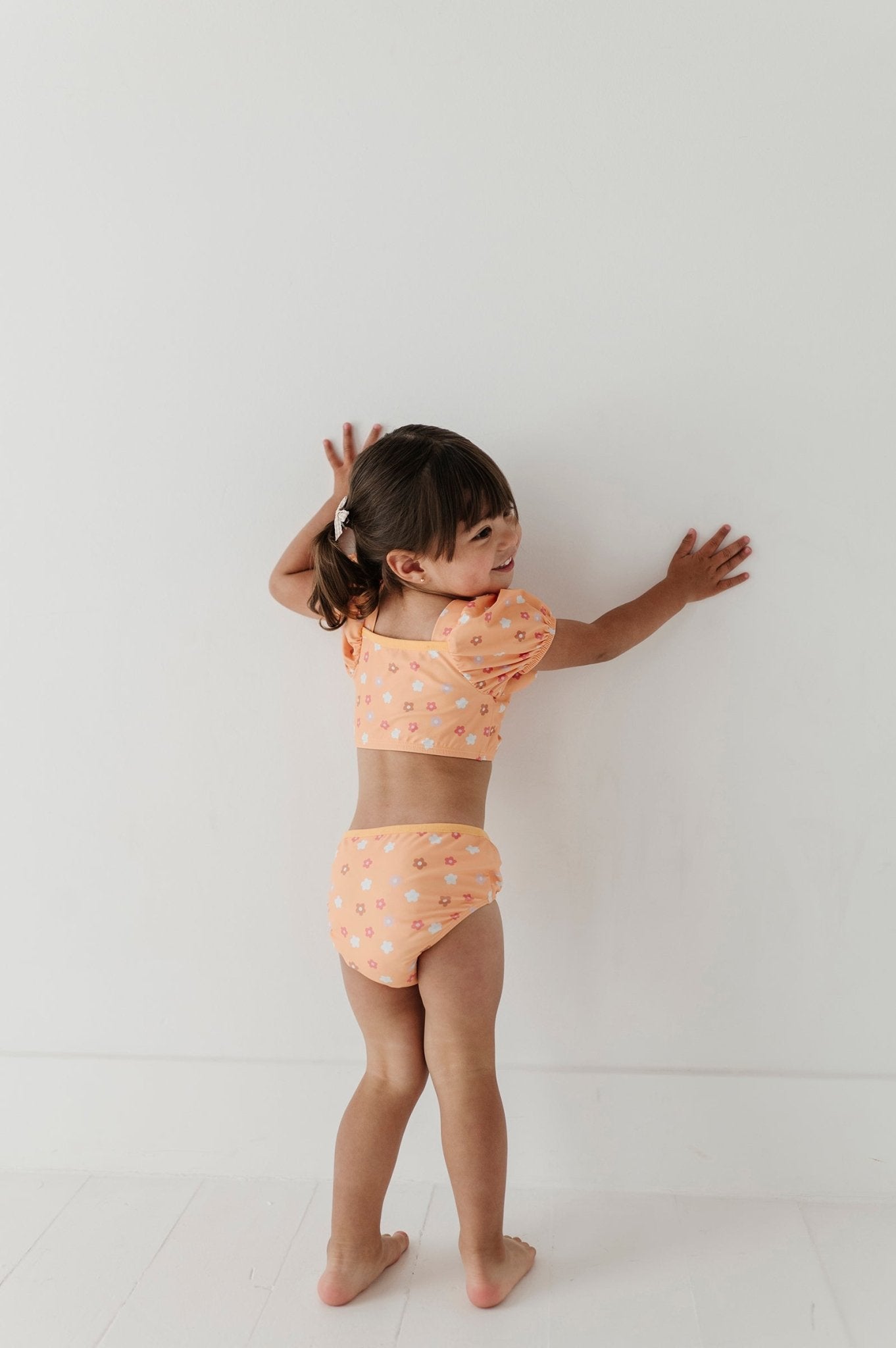Girl's Puff Sleeve Swimsuit - babysprouts clothing company