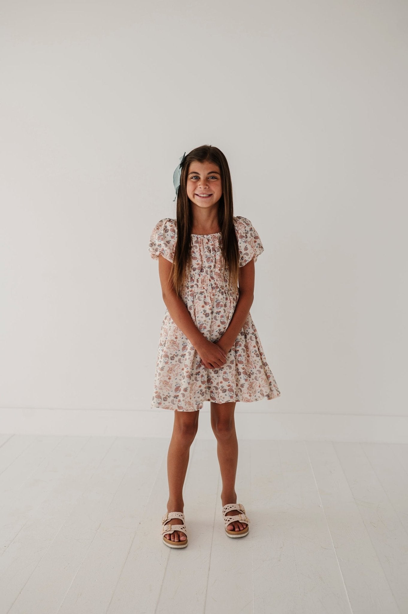 Peasant Bubble Sleeve Dress - babysprouts clothing company