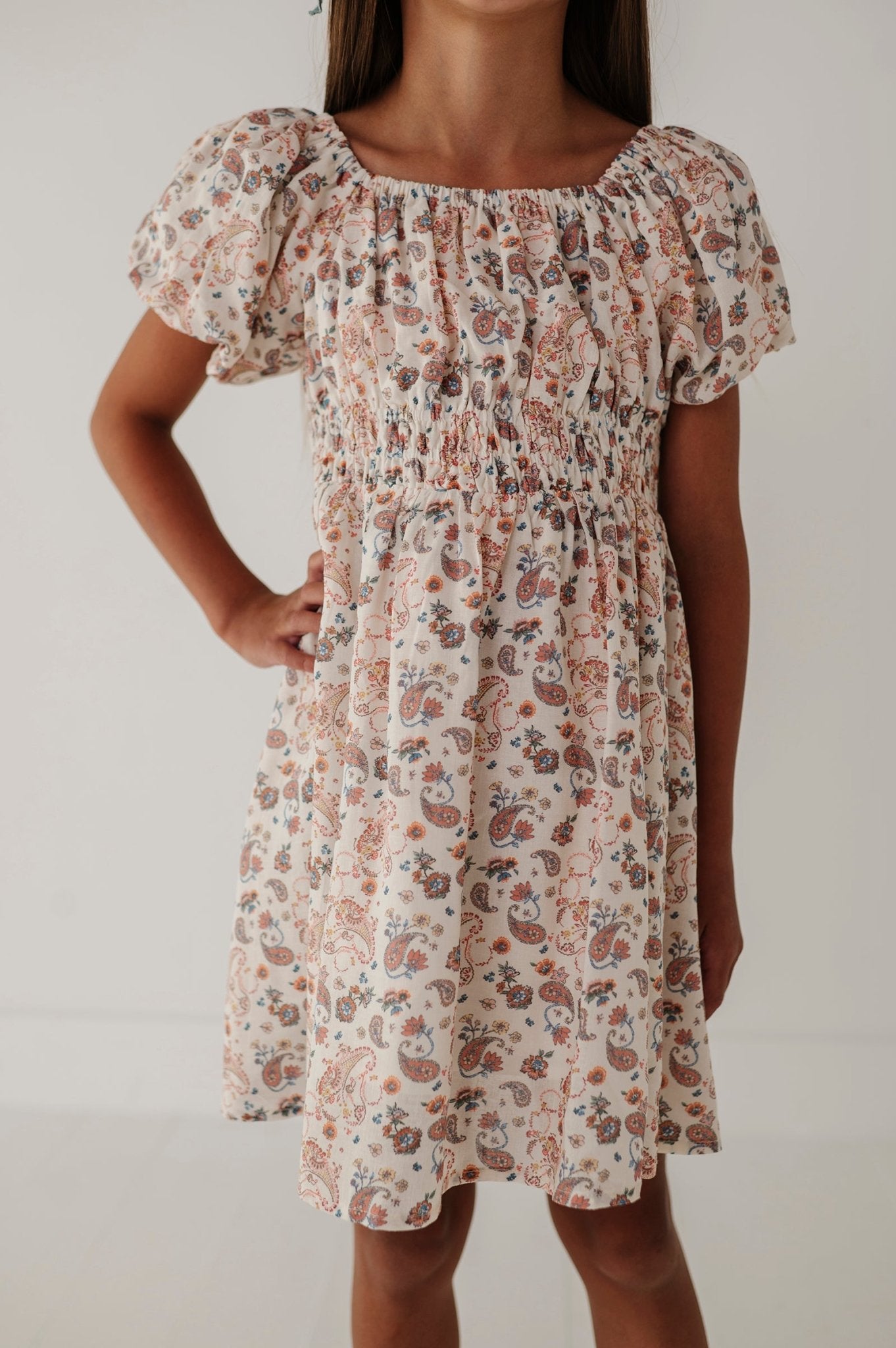 Peasant Bubble Sleeve Dress - babysprouts clothing company