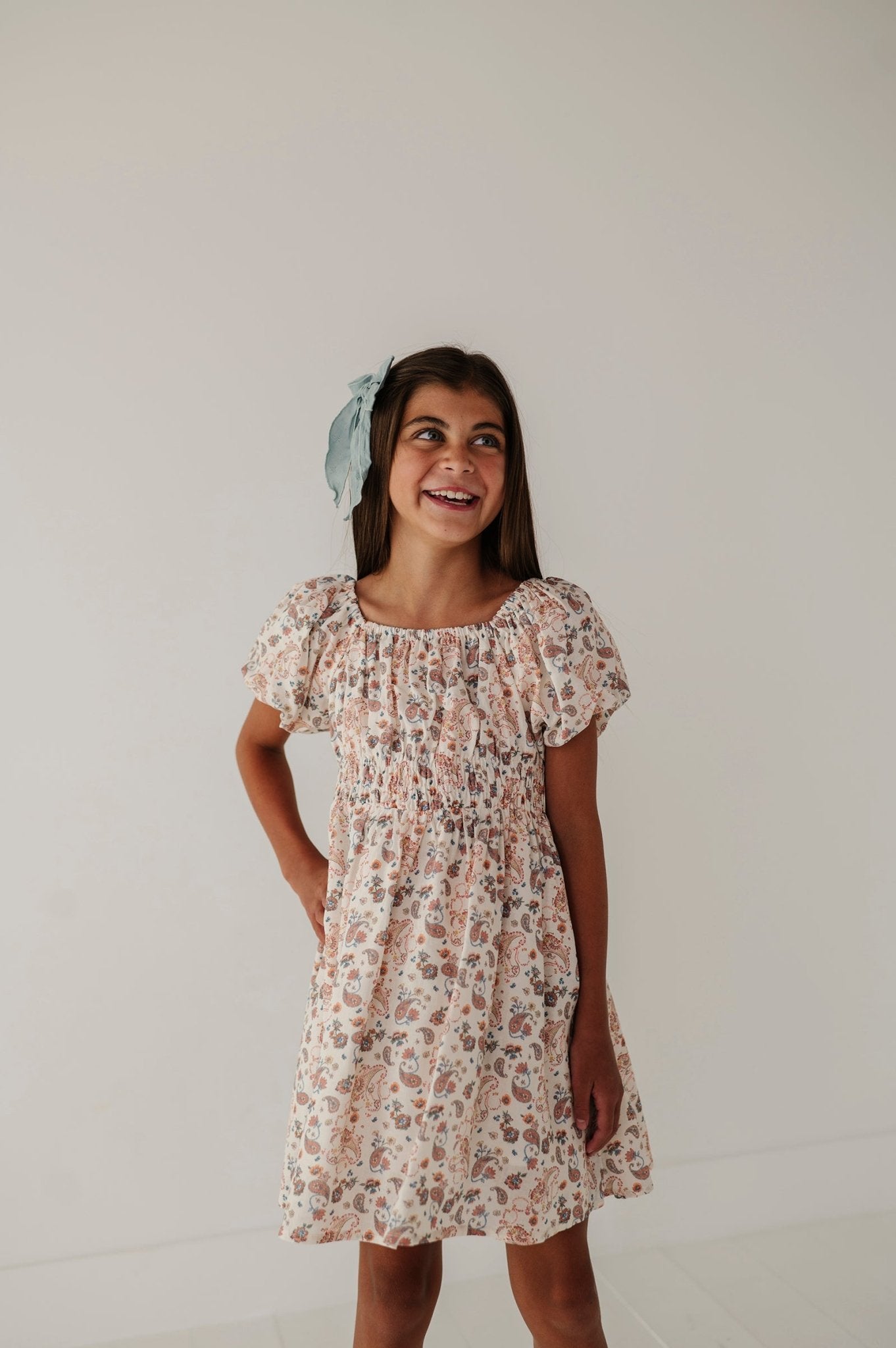 Peasant Bubble Sleeve Dress - babysprouts clothing company