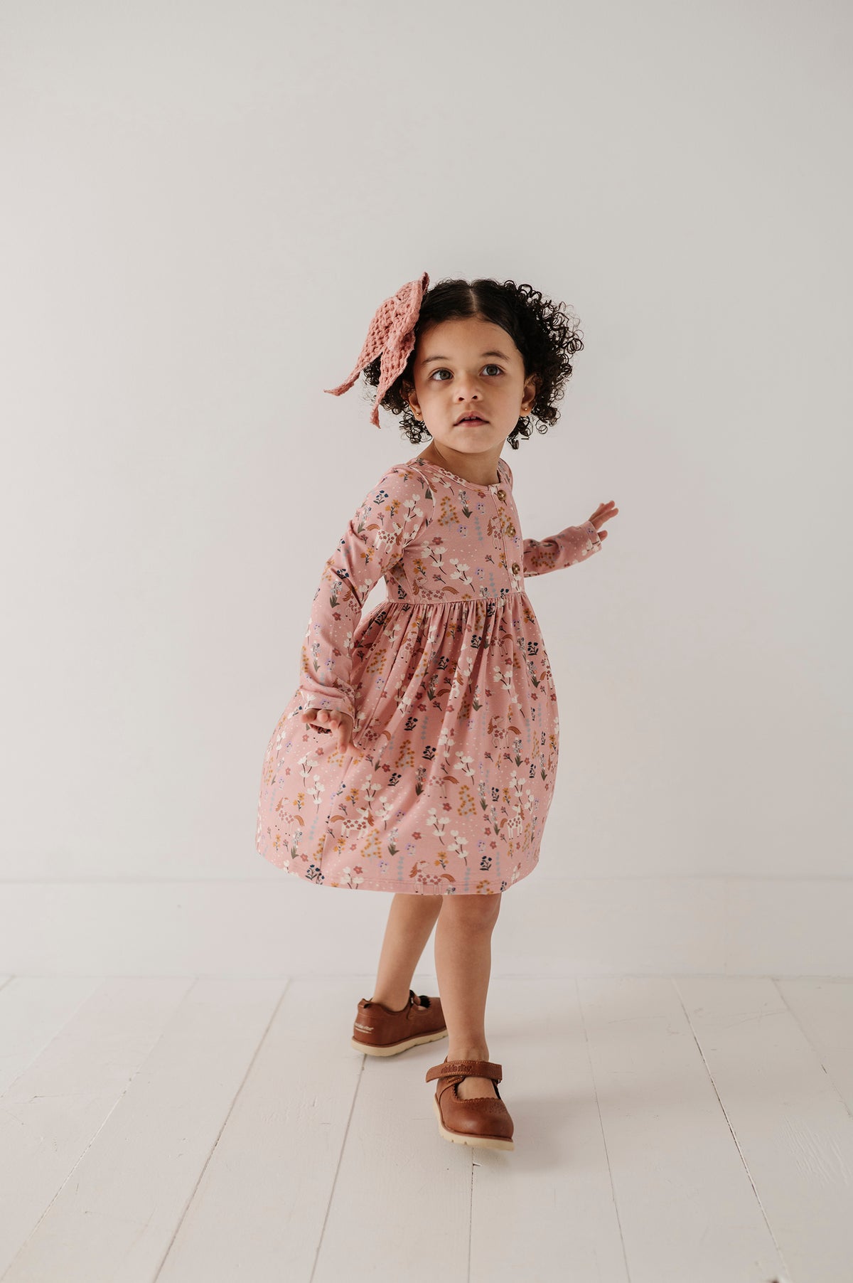 Long Sleeve Henley Dress