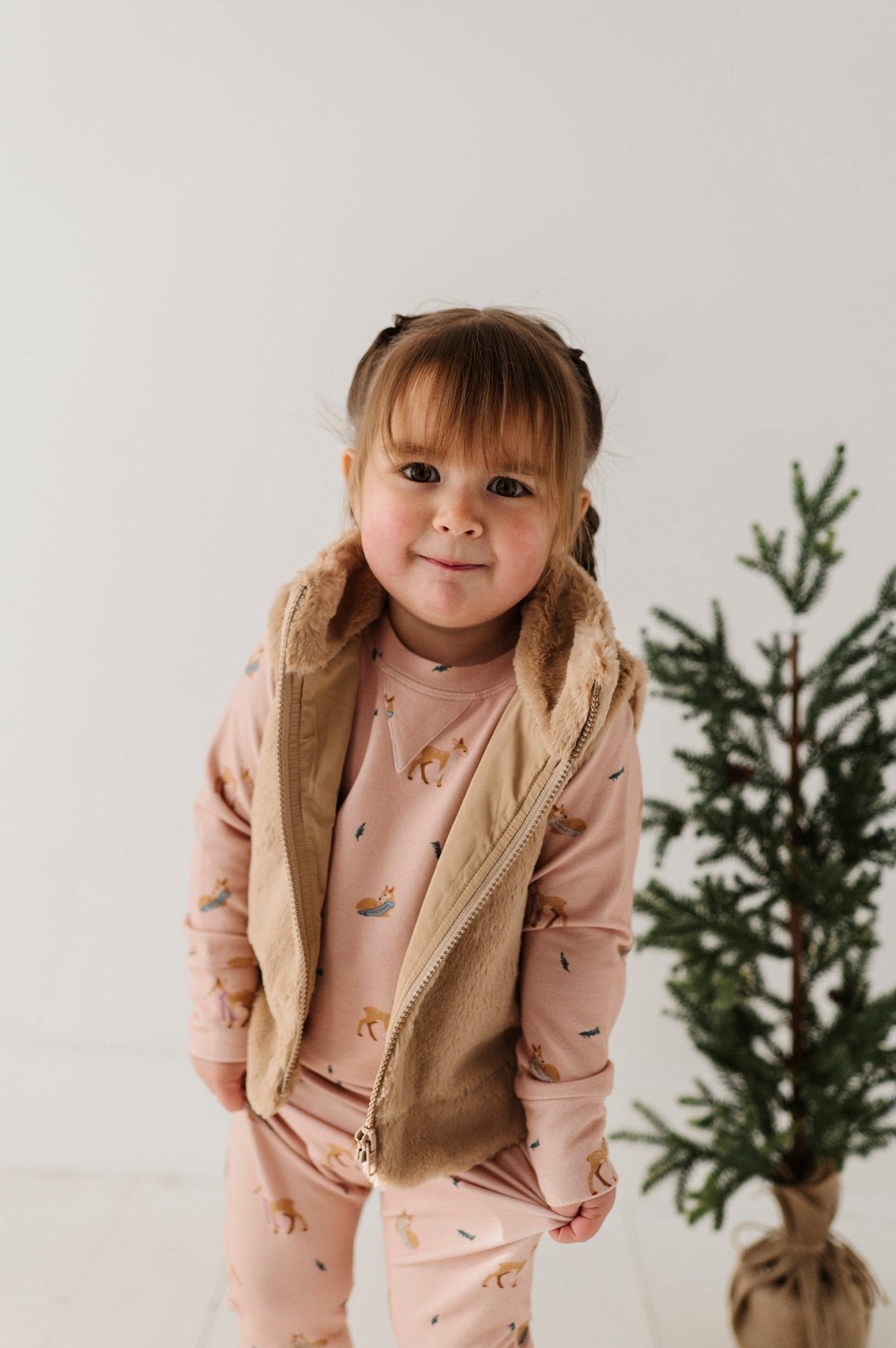 Girl's Fur Vest - babysprouts clothing company