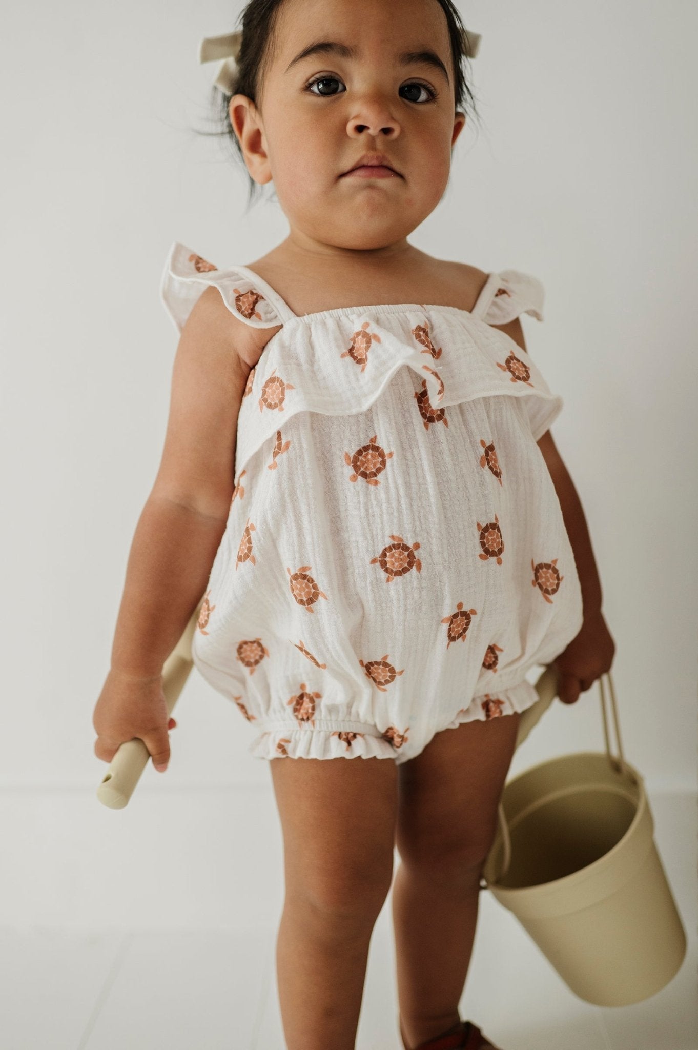 Gauze Bubble Romper - babysprouts clothing company