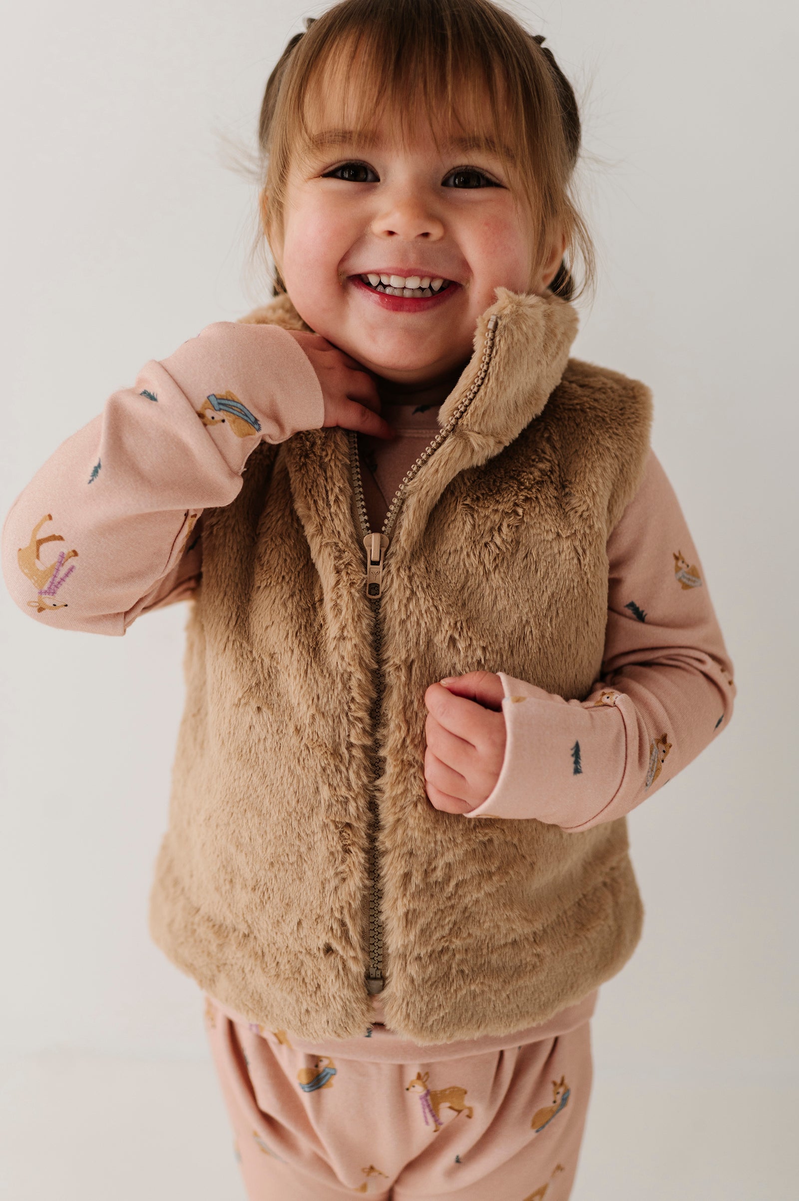 Girl's Fur Vest