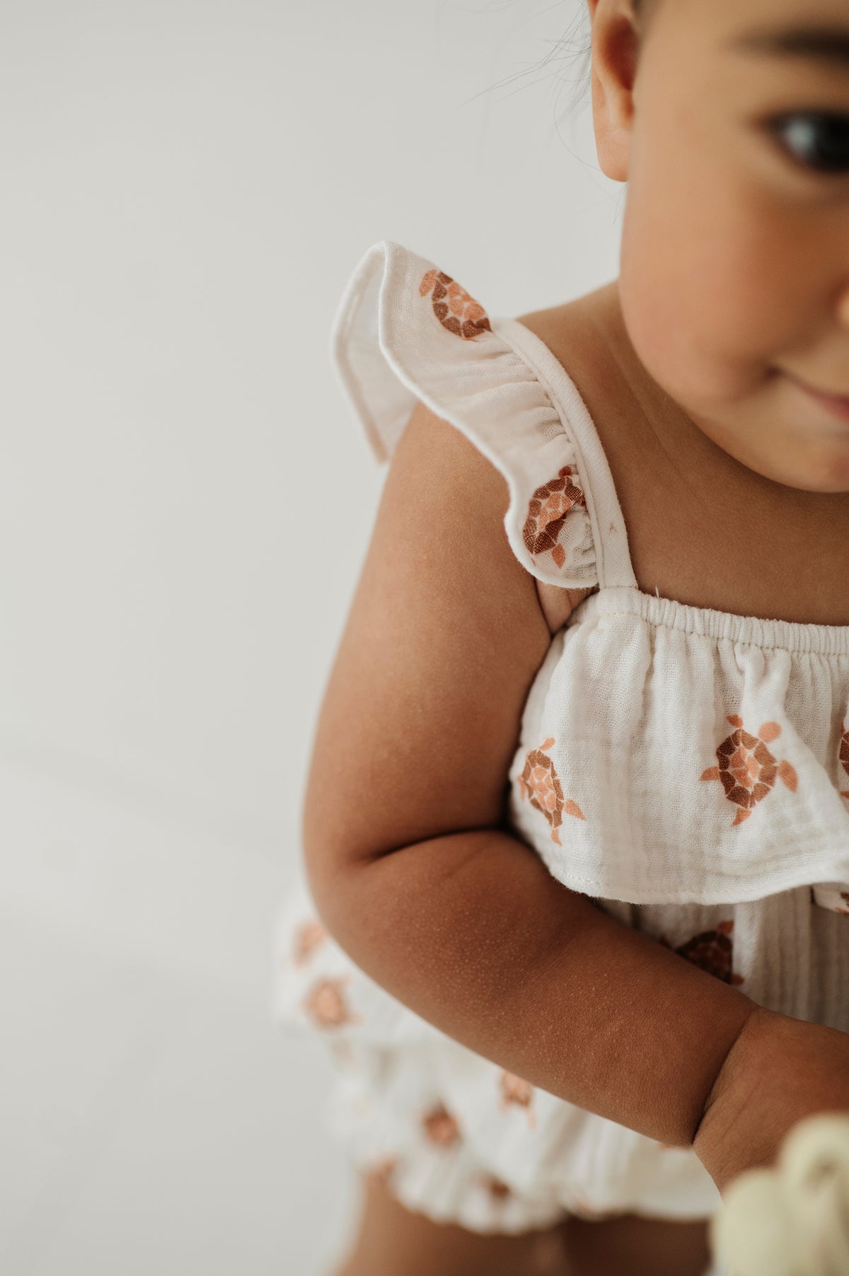 Gauze Bubble Romper