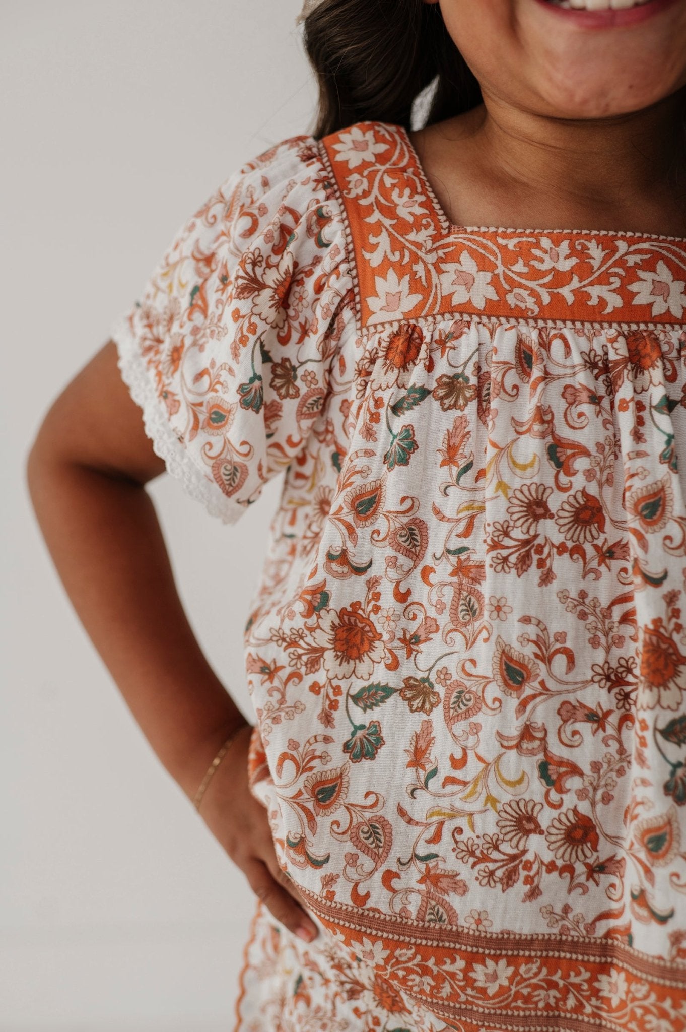 Square Neck Peasant Top - babysprouts clothing company