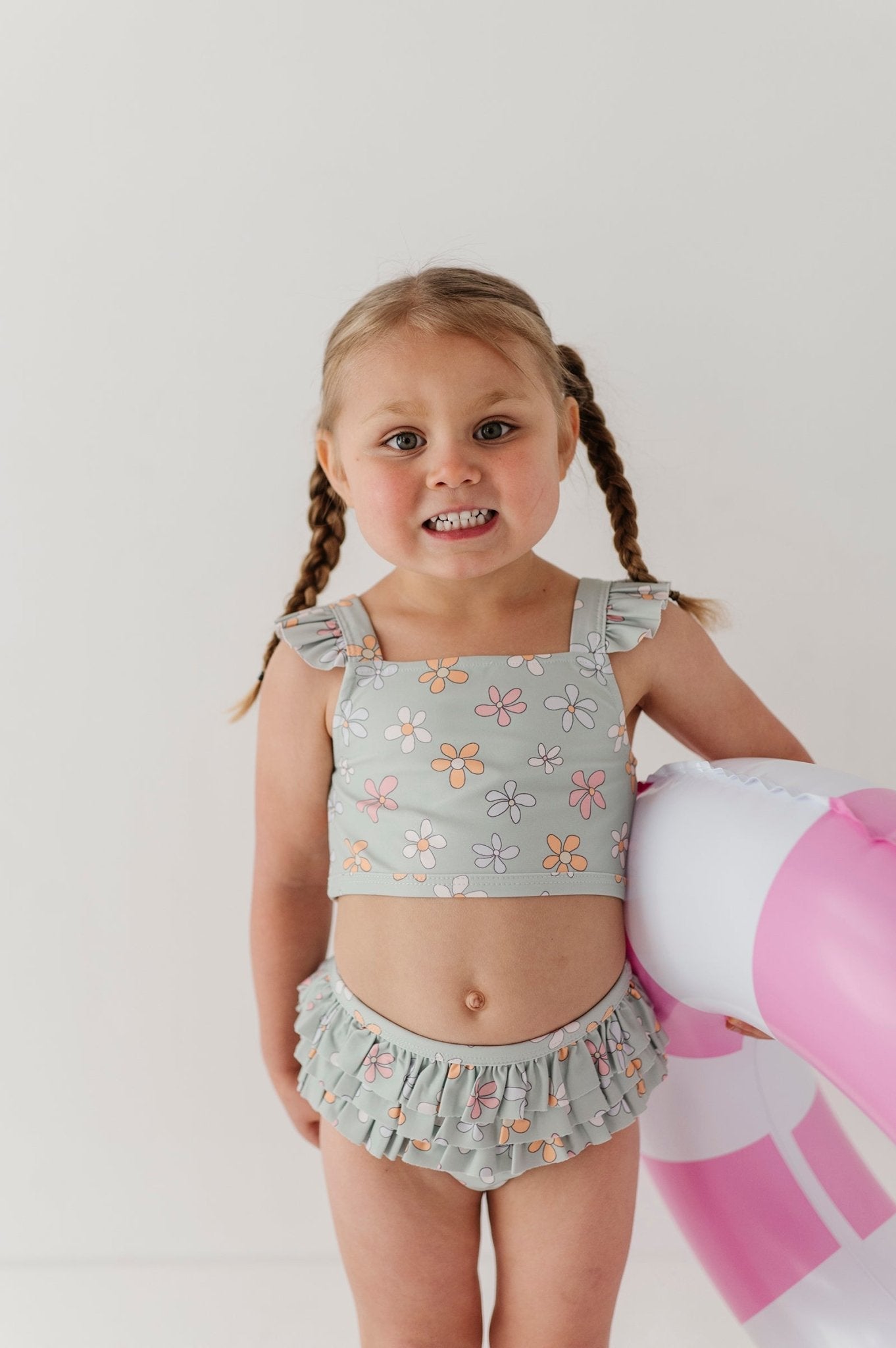 Girl's Two - Piece Ruffle Swimsuit - babysprouts clothing company
