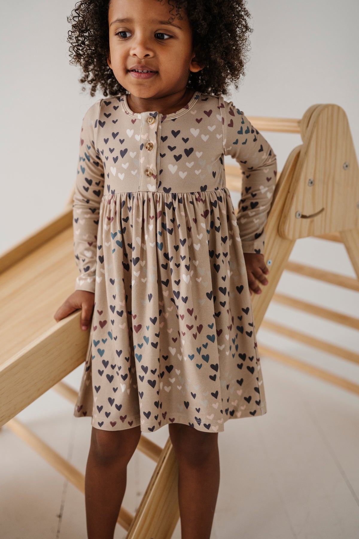 Long Sleeve Henley Dress